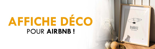 Affiche déco pour Airbnb