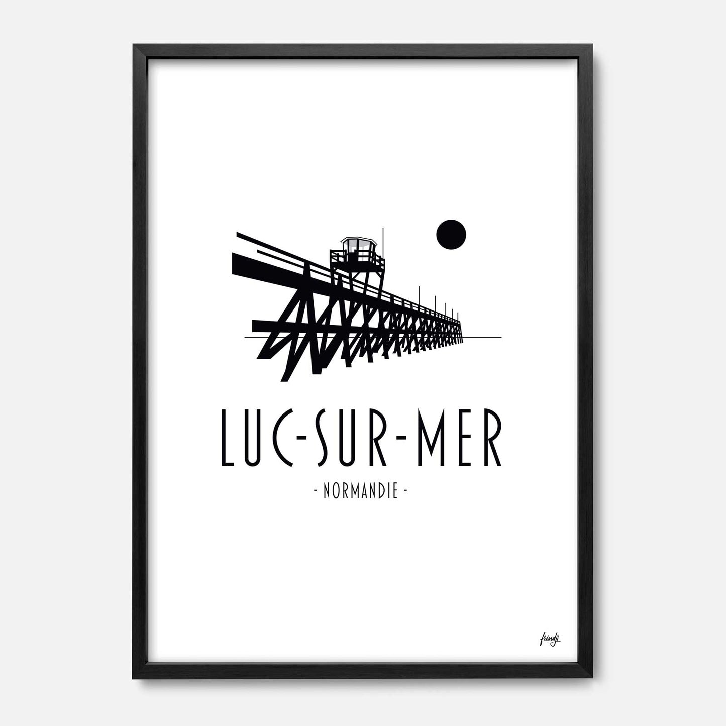 Affiche de Luc-sur-Mer en normandie