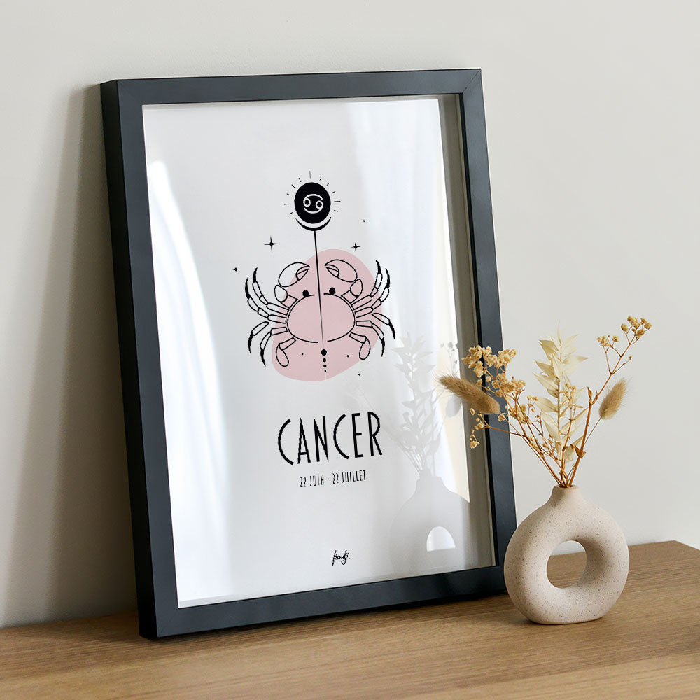 Affiche signe astrologique cancer