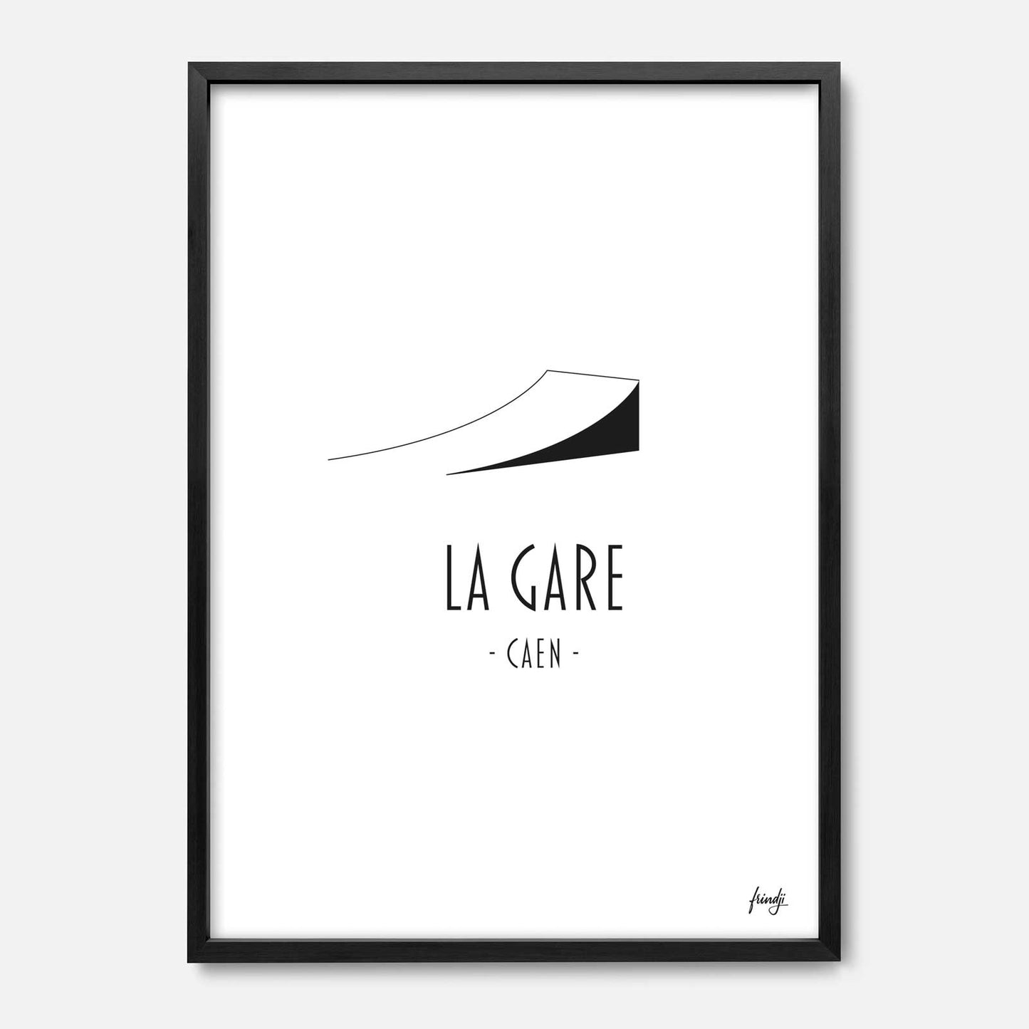 Affiche Gare Caen
