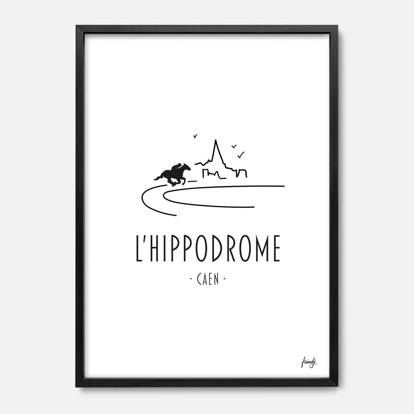 Affiche hippodrome Caen