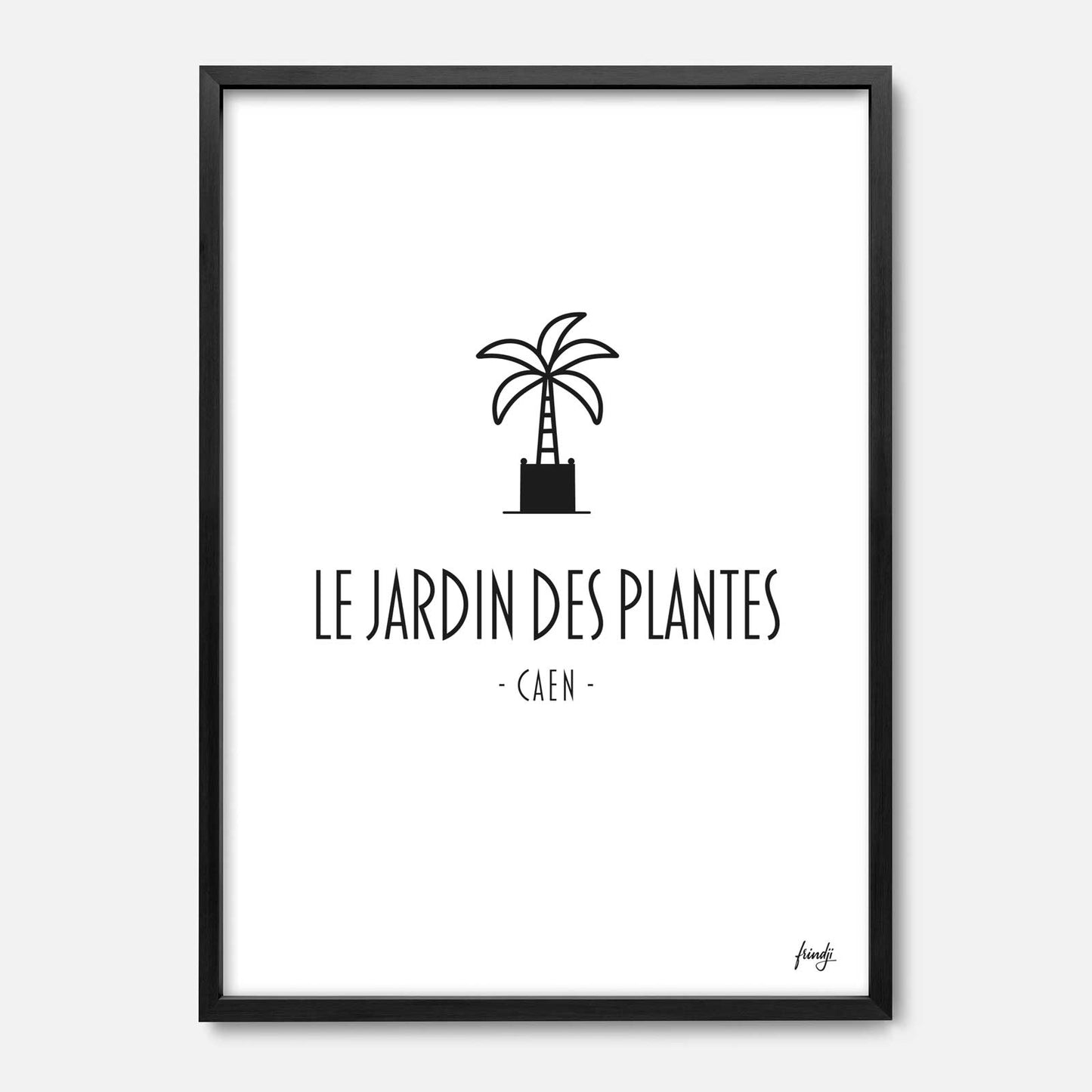 Affiche jardin des plantes Caen