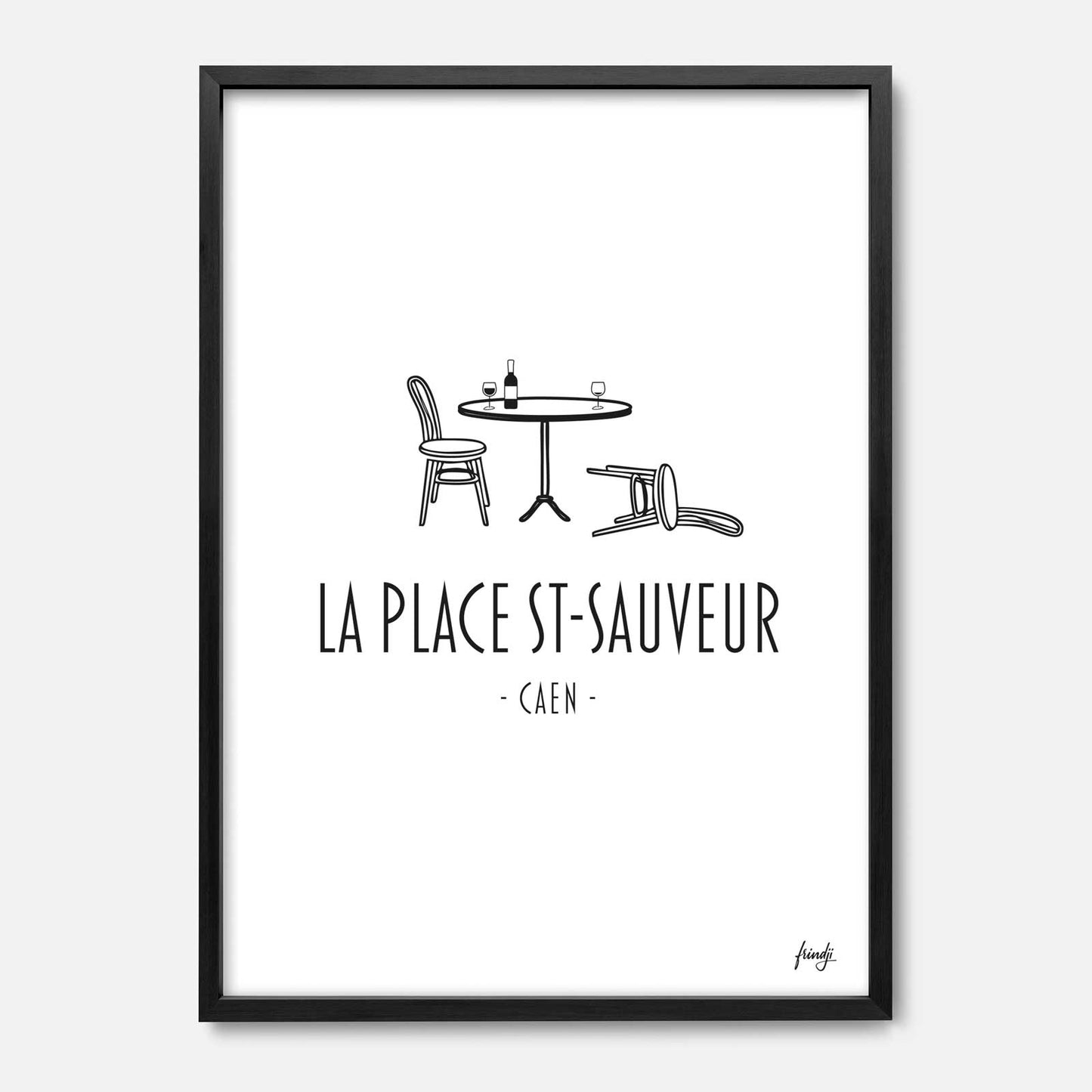Affiche Place Saint sauveur Caen