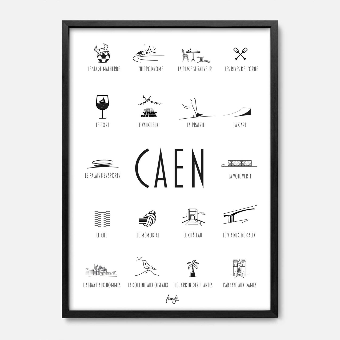 Affiche de la ville de Caen