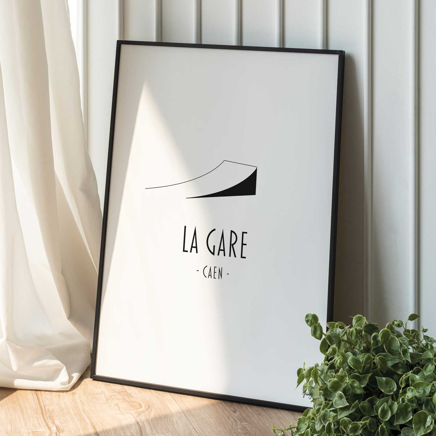 Poster Gare Caen