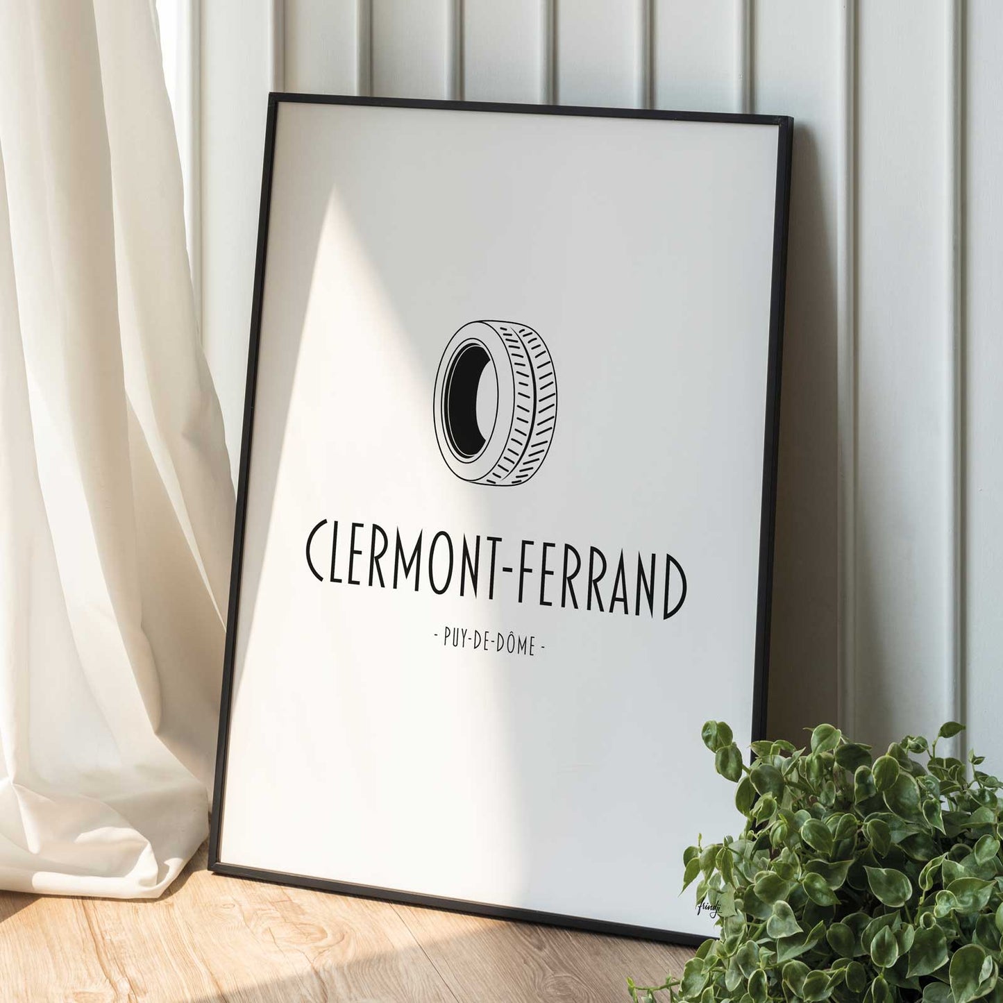 Affiche ville de clermont-ferrand