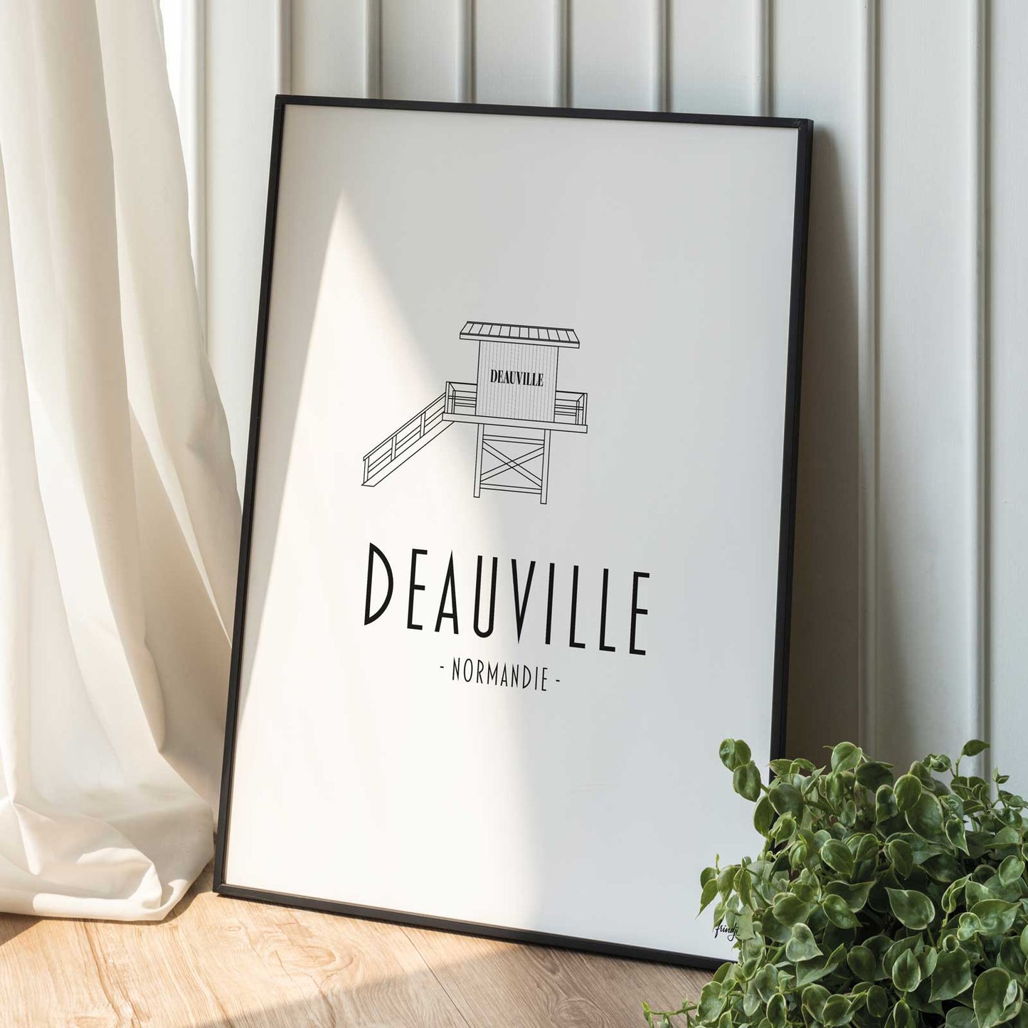 Affiche ville Deauville