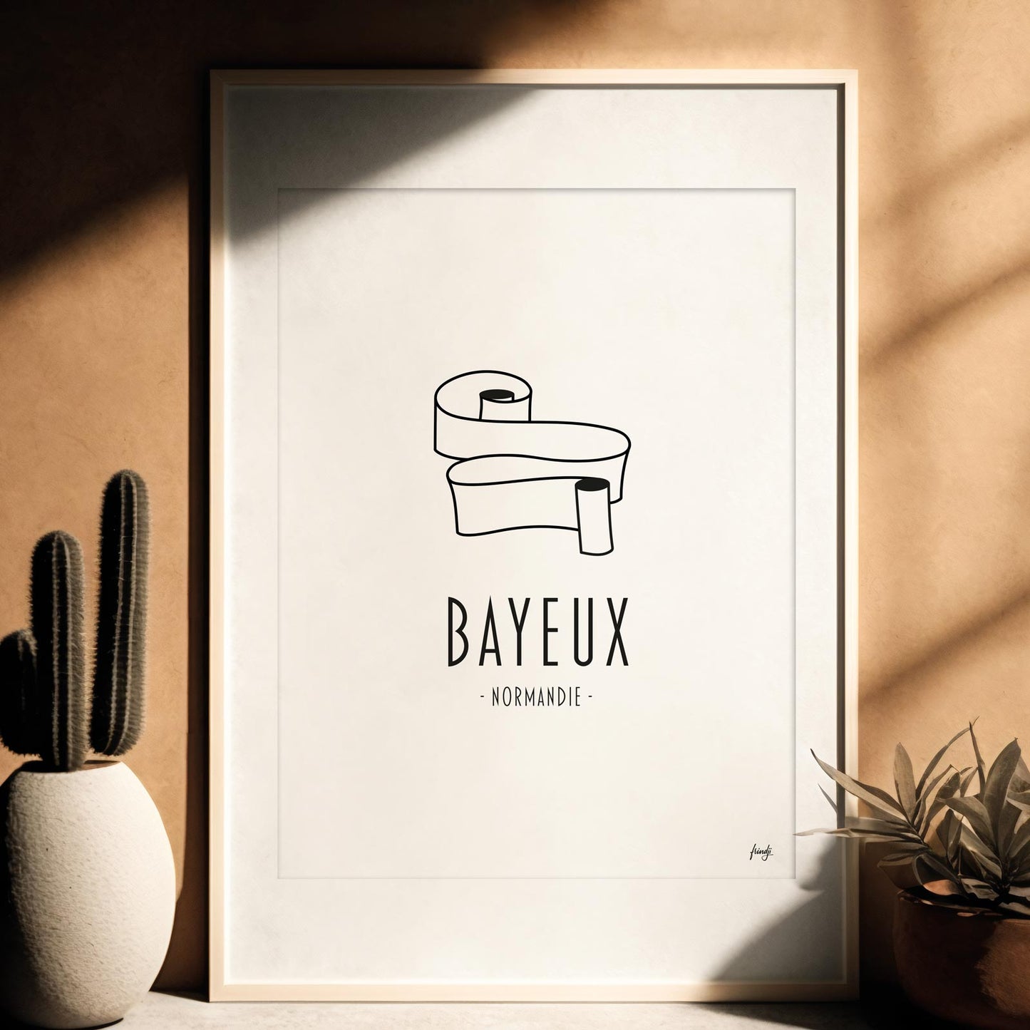 Affiche Bayeux en Normandie