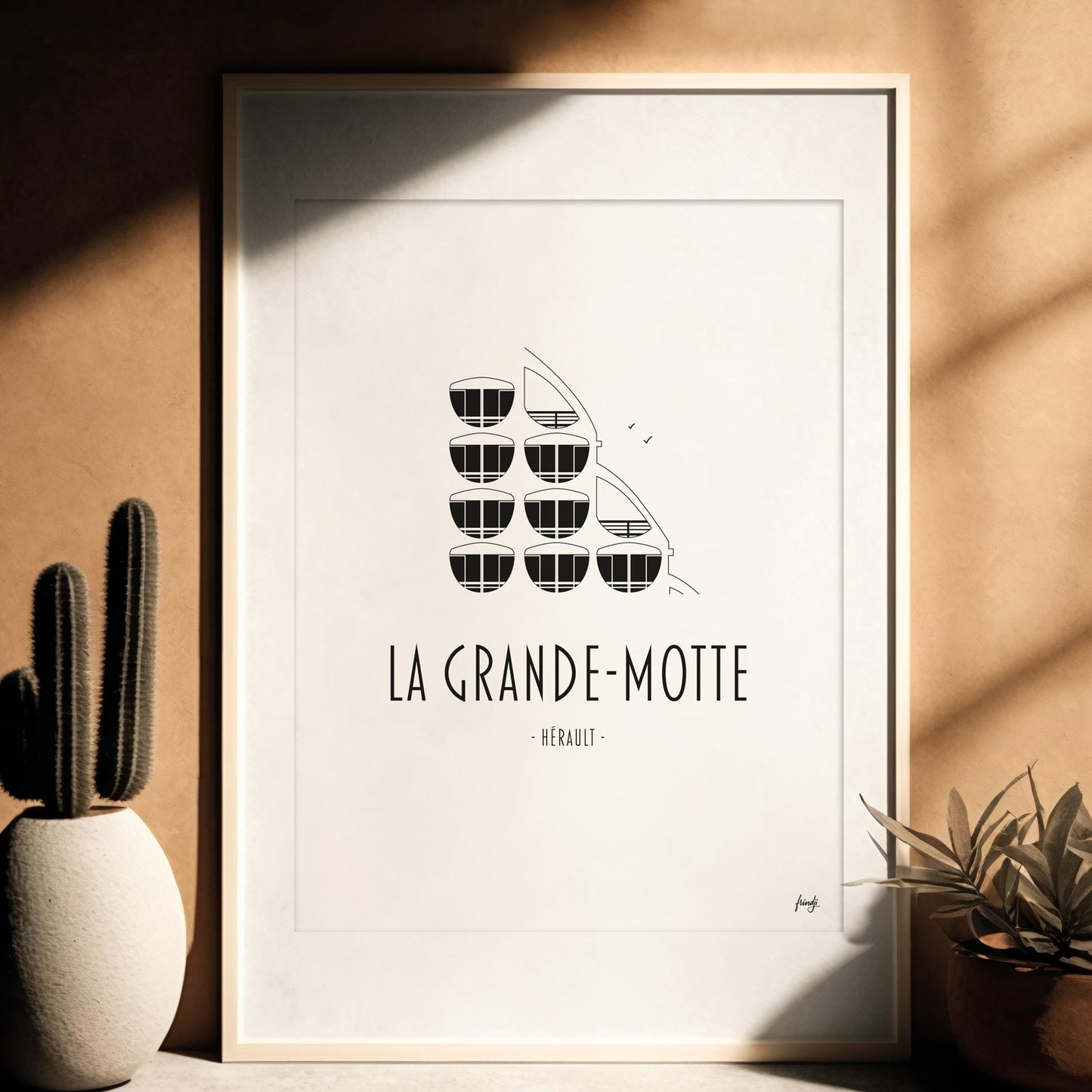 Affiche ville de La Grande-Motte