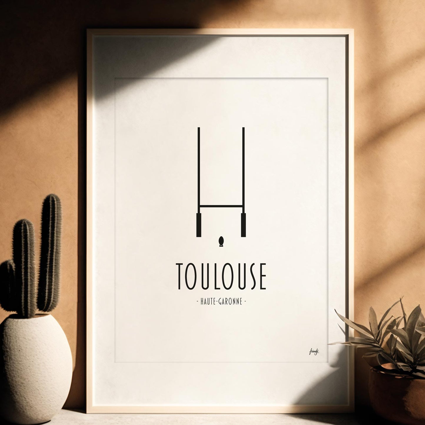 Affiche ville rose Toulouse