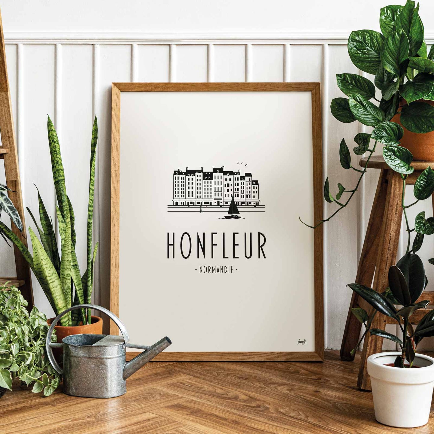 Affiche de la normandie et Honfleur