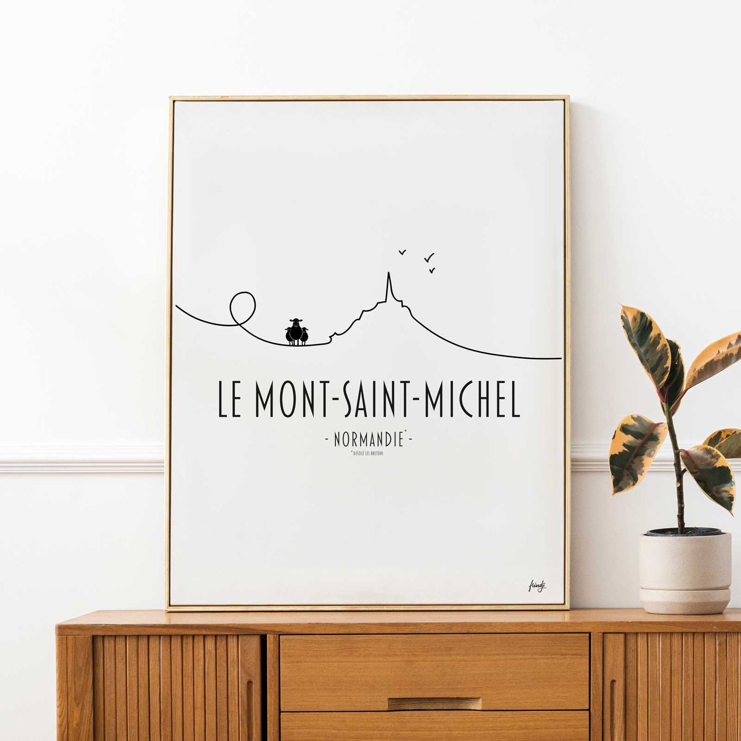 Poster du Mont-Saint-Michel en Normandie