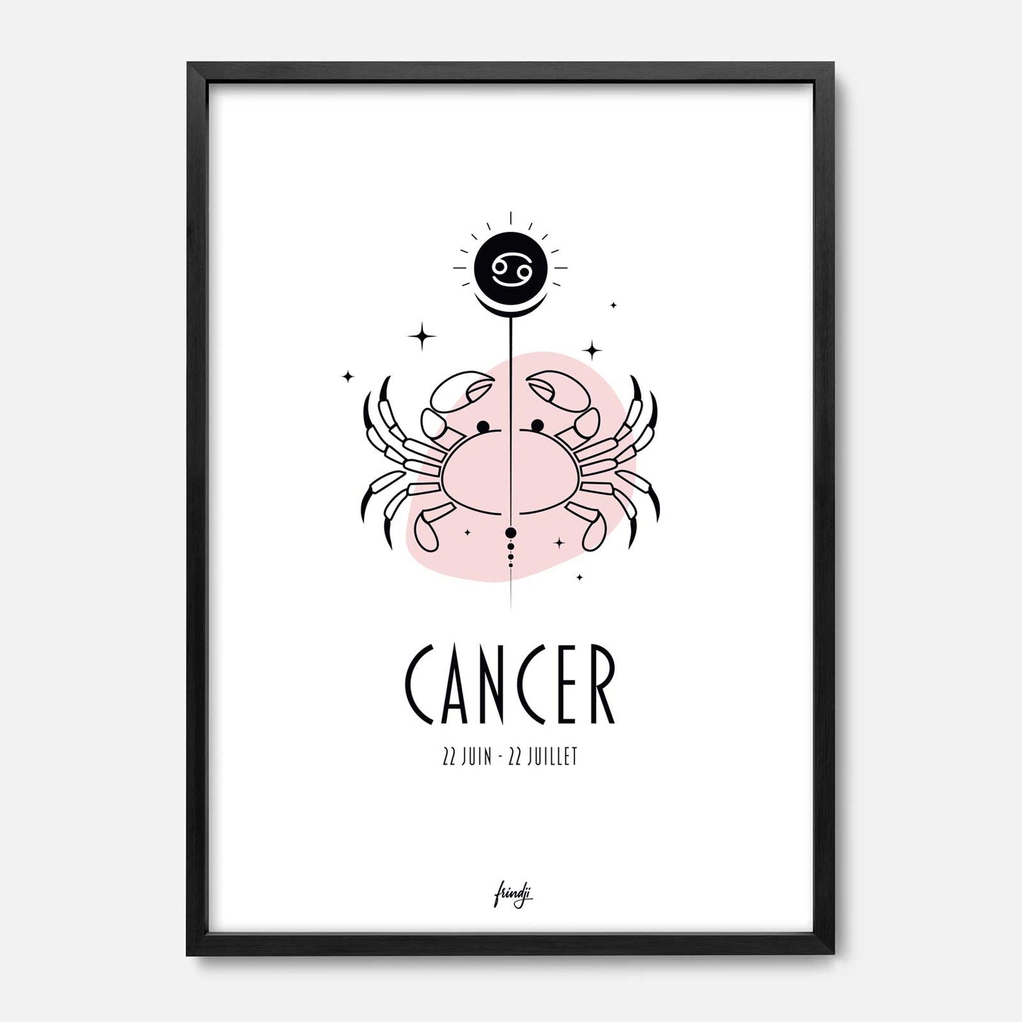 Affiche du signe du zodiaque du Cancer