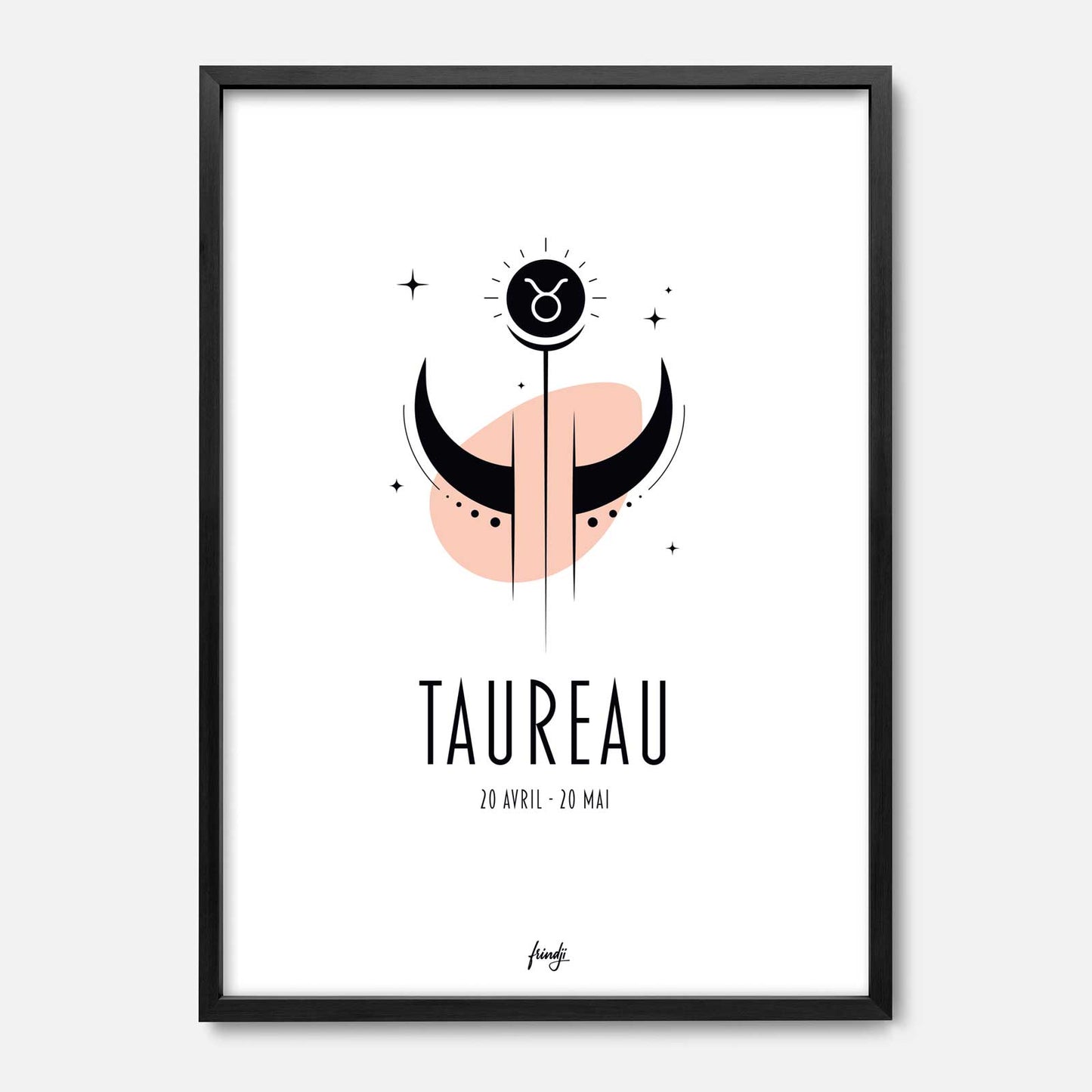 Affiche du signe astro taureau