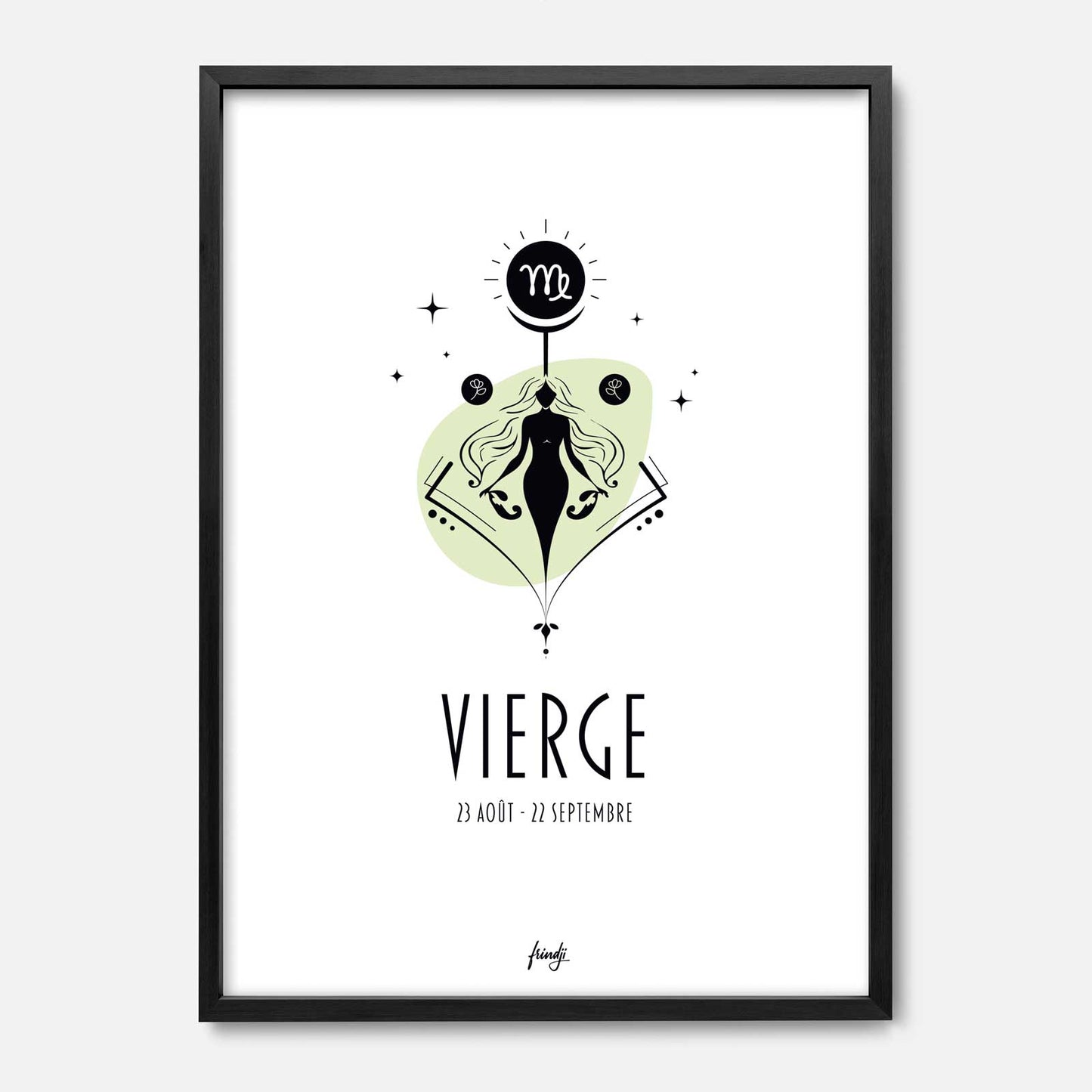 Affiche signe Zodiaque Vierge