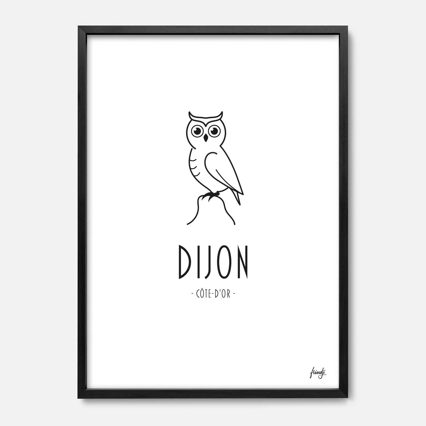 Affiche Dijon chouette