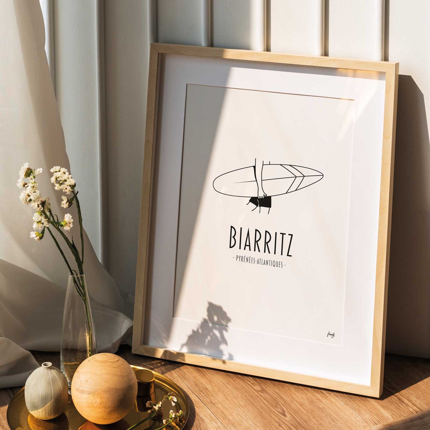 Affiche de la ville de Biarritz