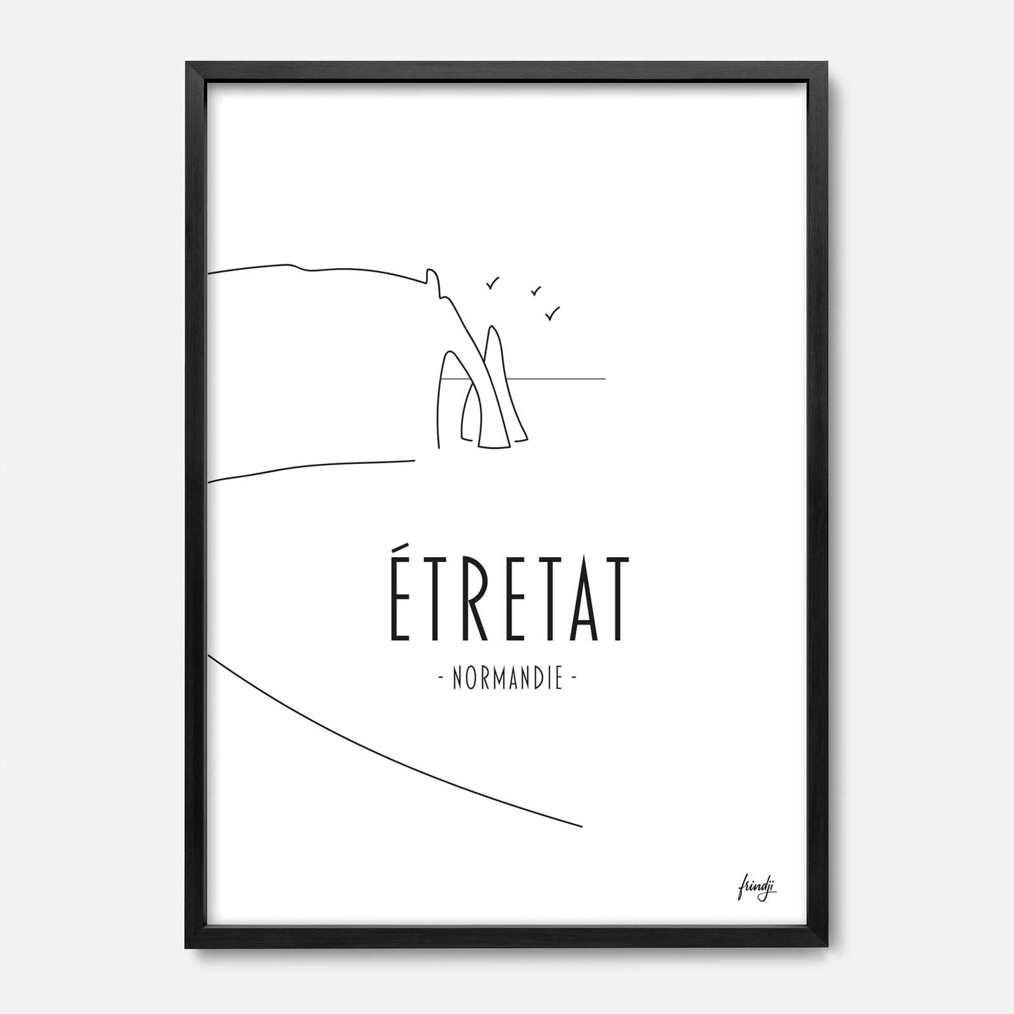 Affiche Étretat Normandie