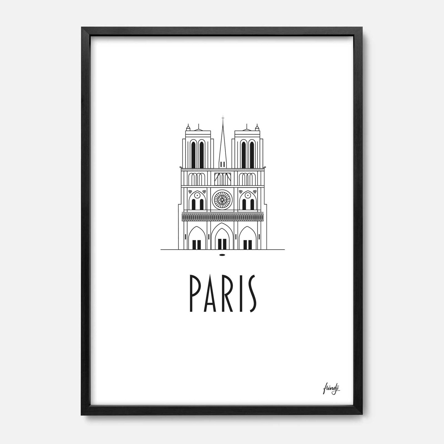 Affiche de Notre Dame de Paris pour la ville de Paris
