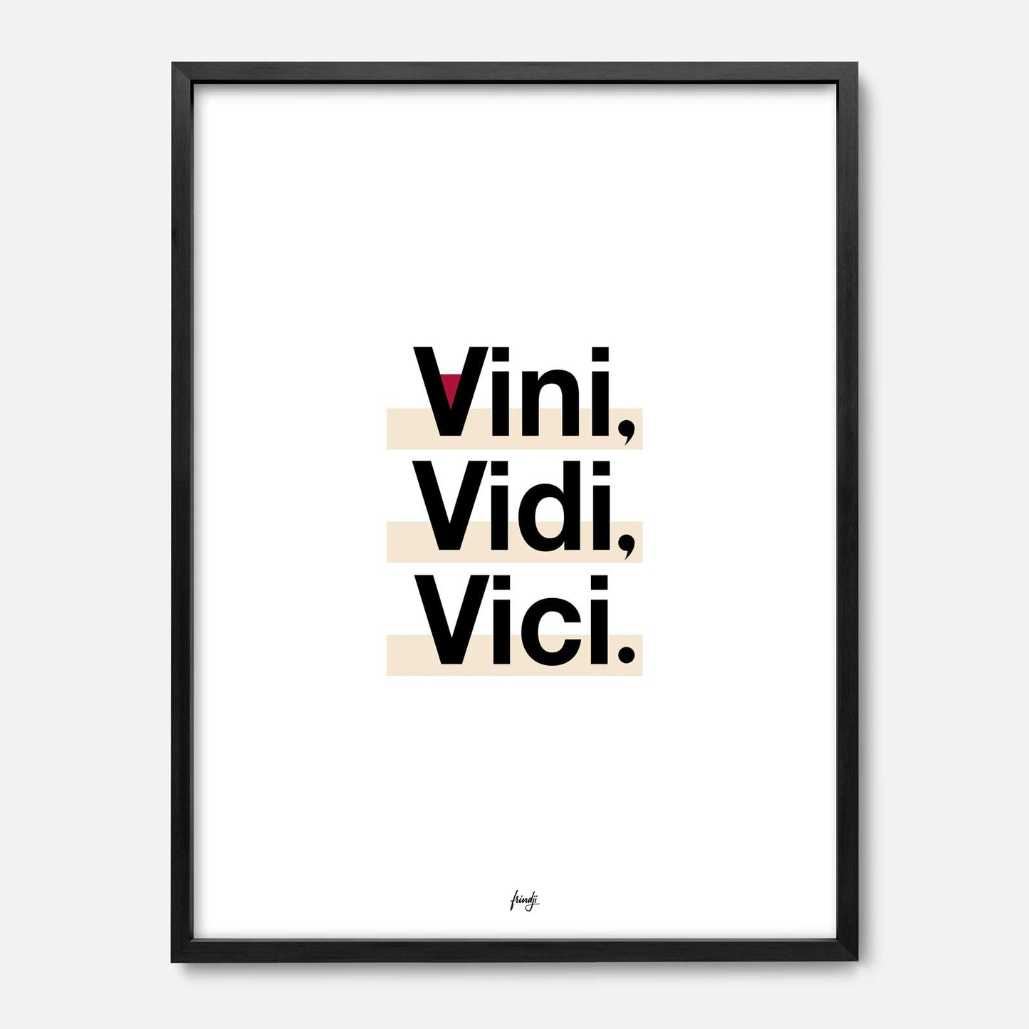 Affiche vini vidi vici