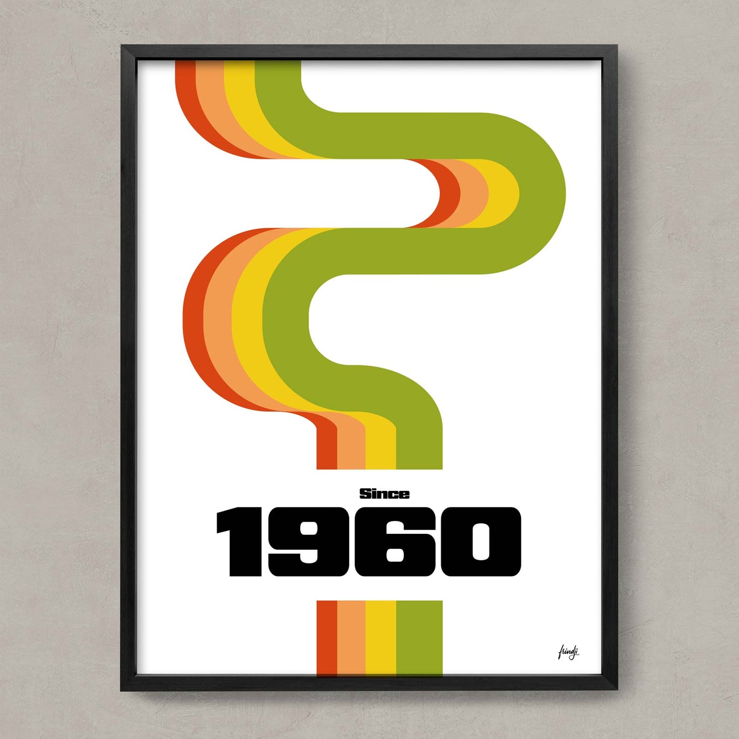 Affiche ancienne des année 1960