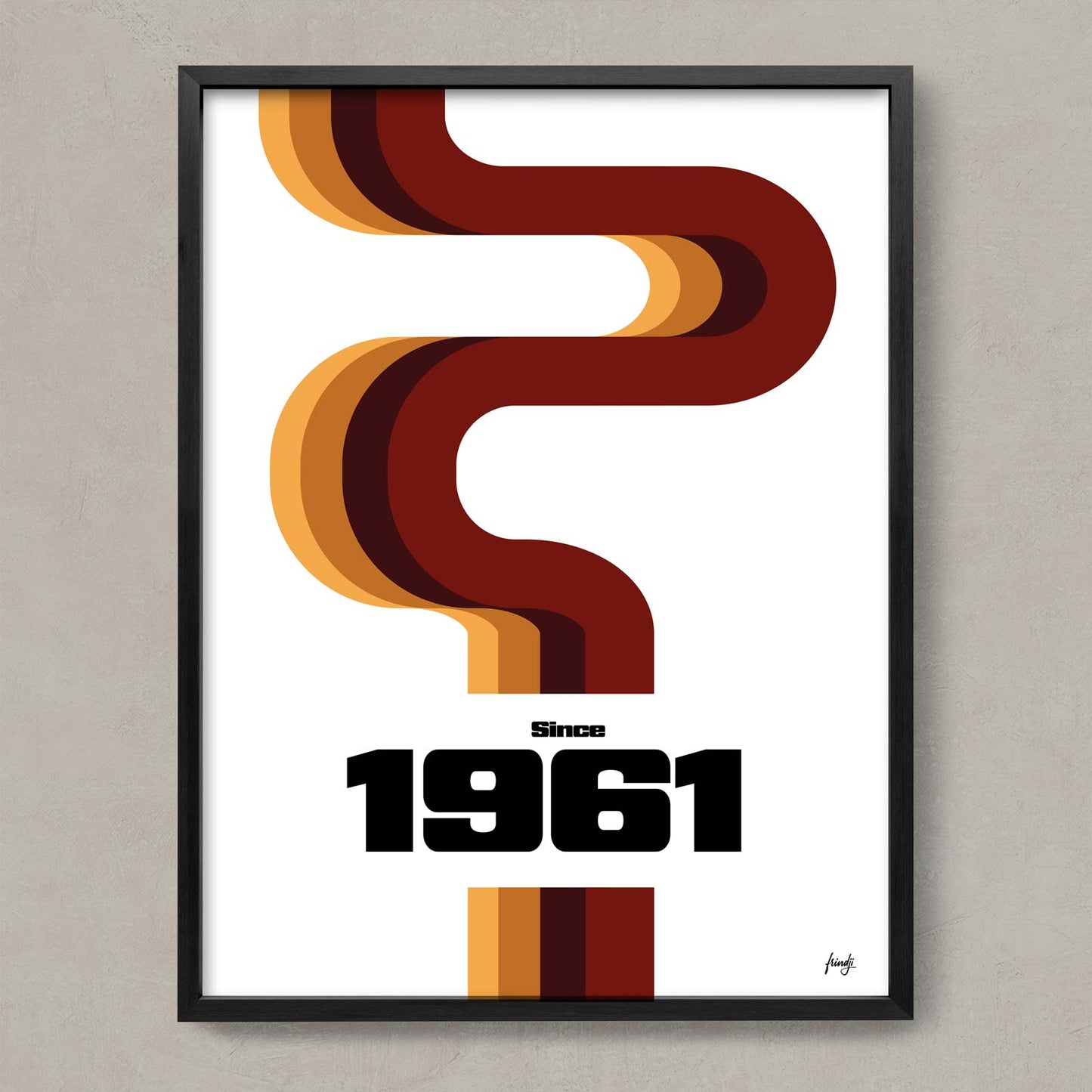 Affiche déco de 1961