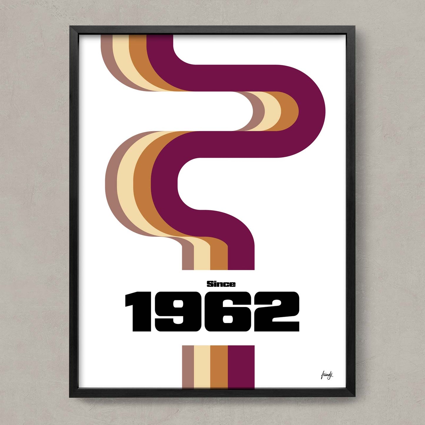 Affiche décoration 1962