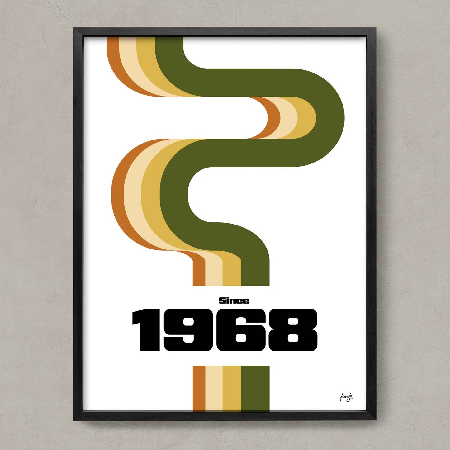 Poster décoratif 1968