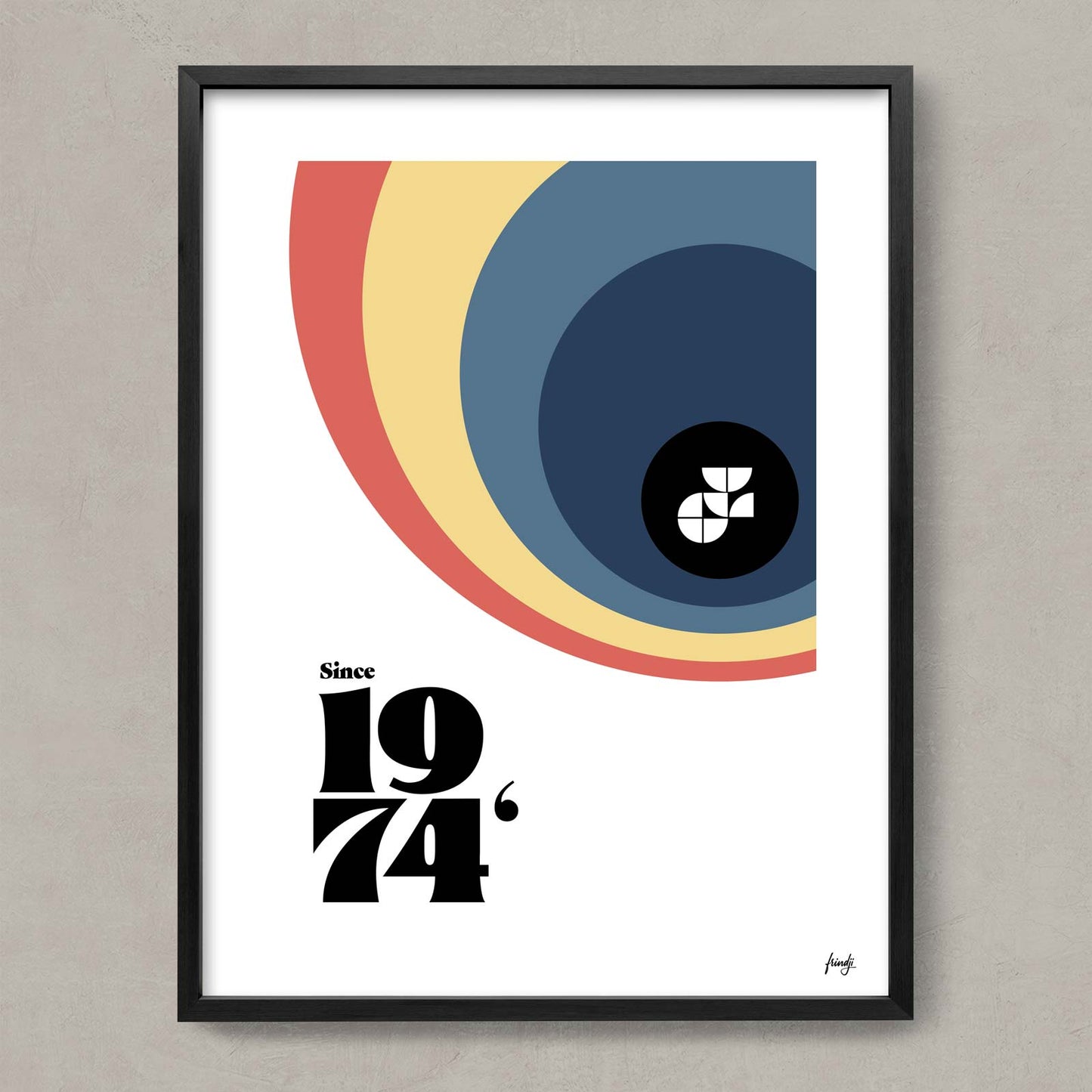 Affiche décorative 1974