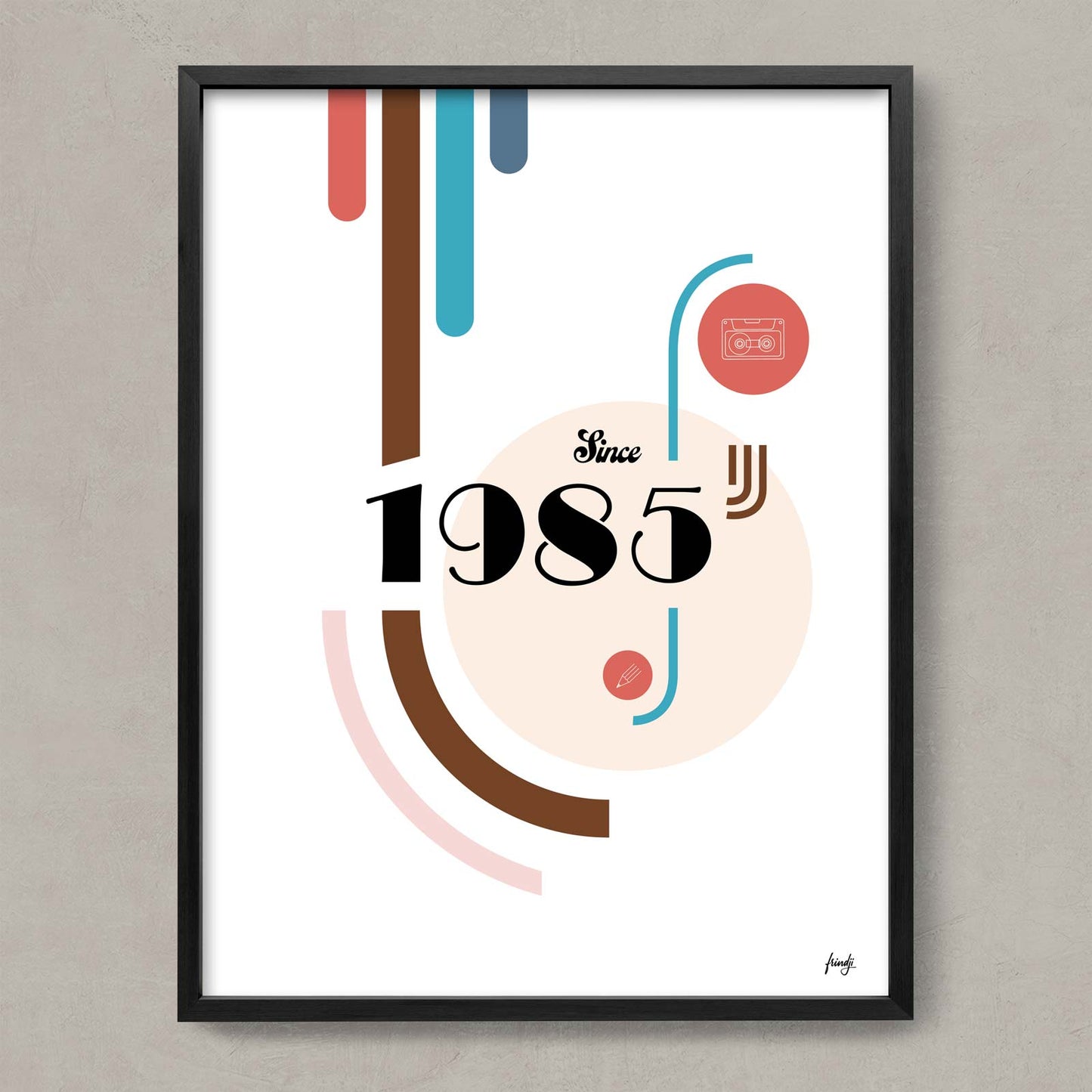 Déco affiche moderne 1985