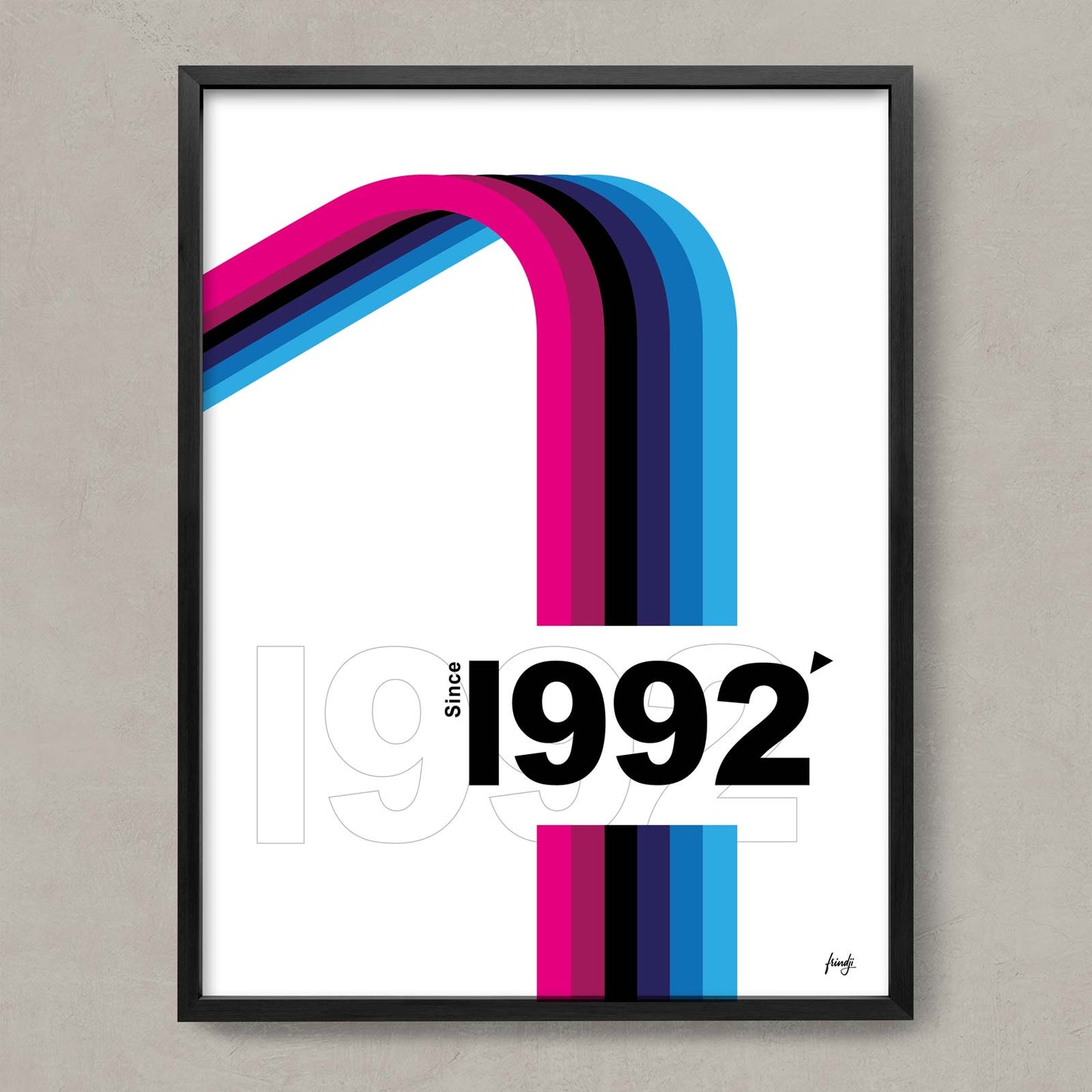 Affiche déco vintage 1992