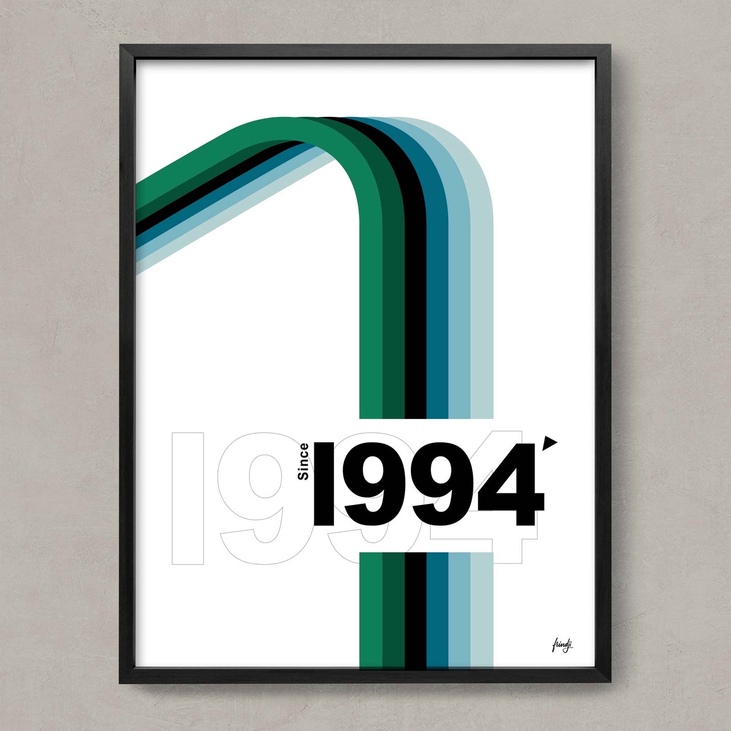 Affiche déco moderne de 1994
