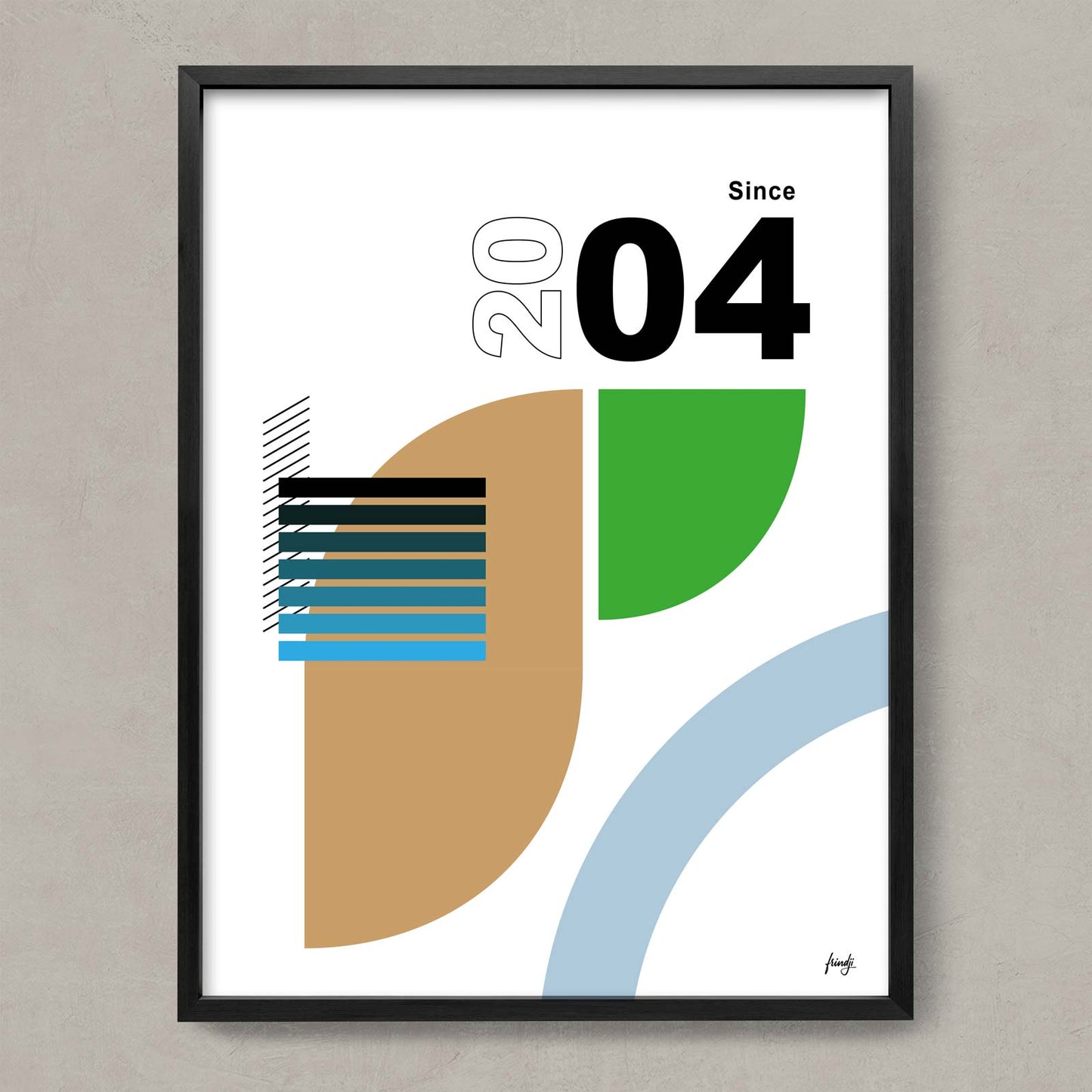 Affiche moderne 2004