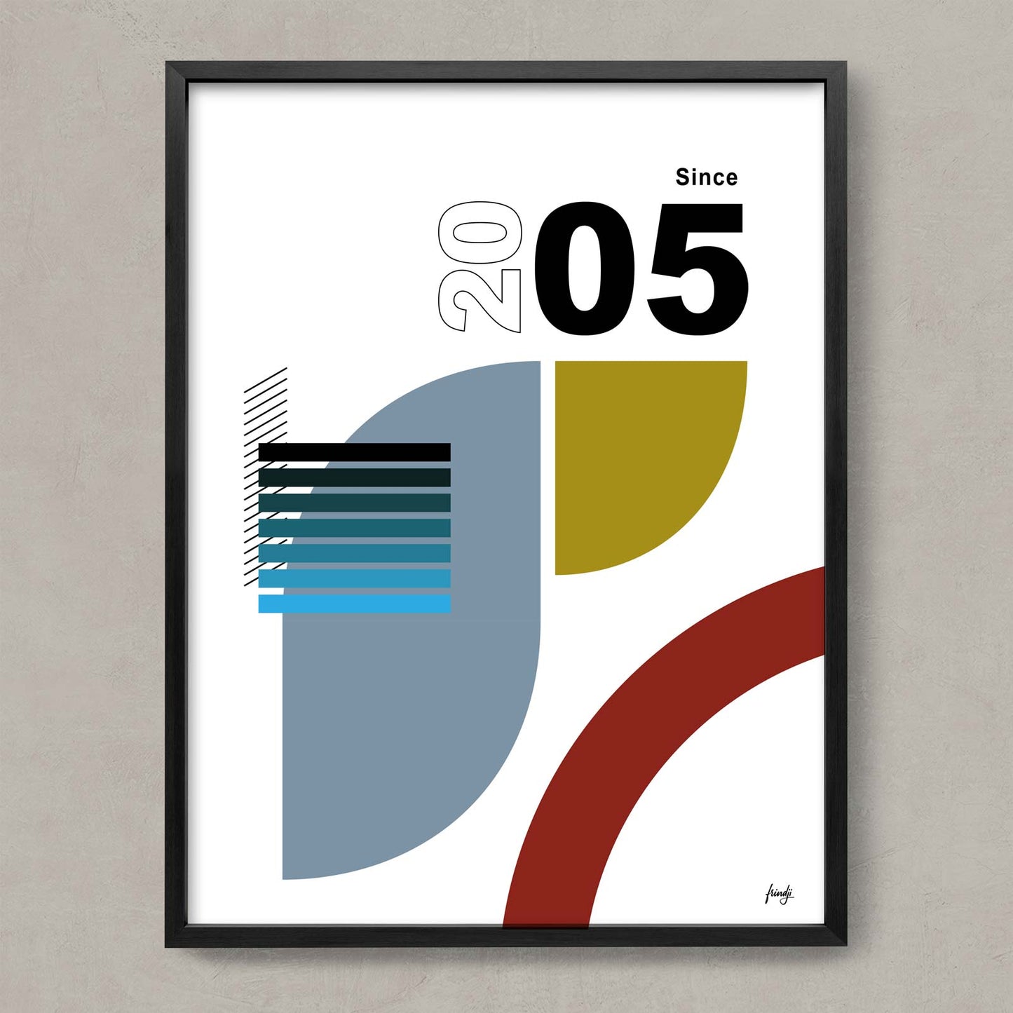 Affiche moderne chic de 2005