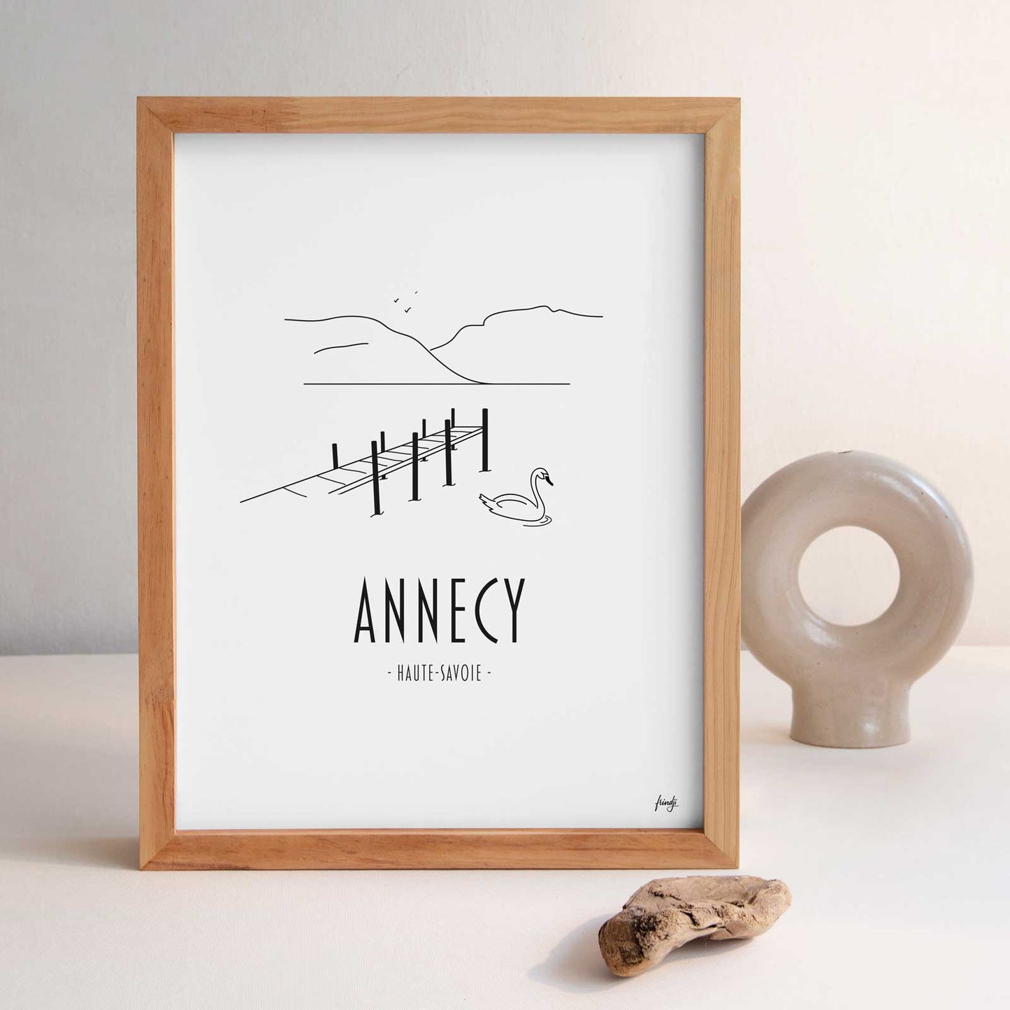 Affiche d'Annecy dans les alpes