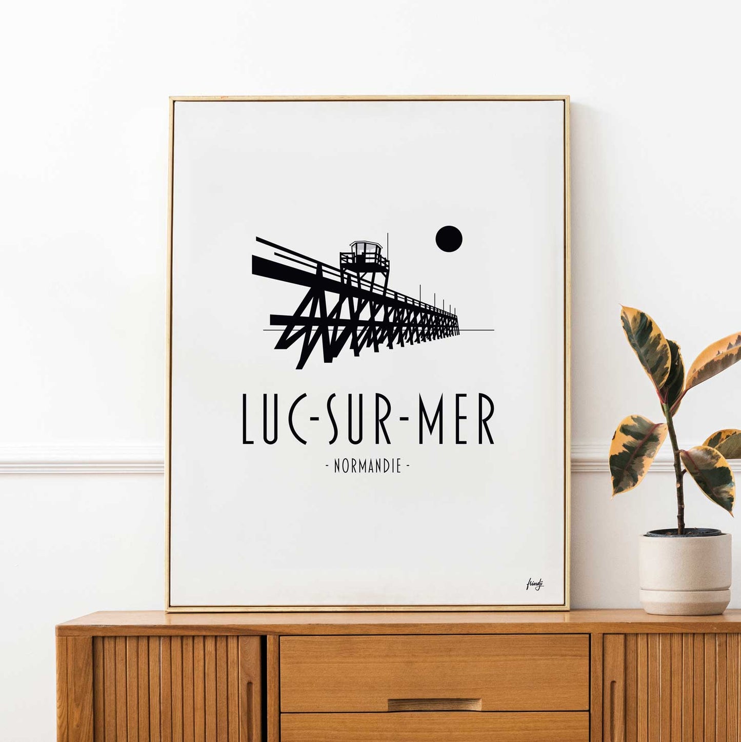 Affiche ville Luc-sur-Mer