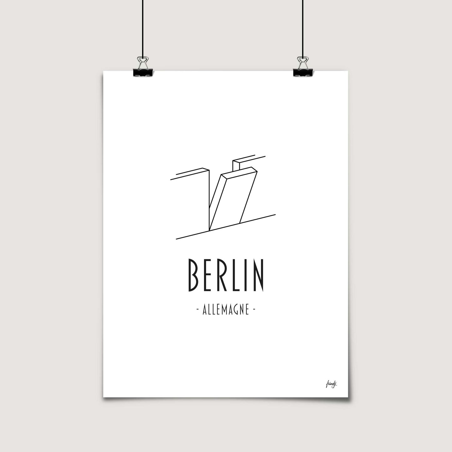 Poster Berlin Allemagne