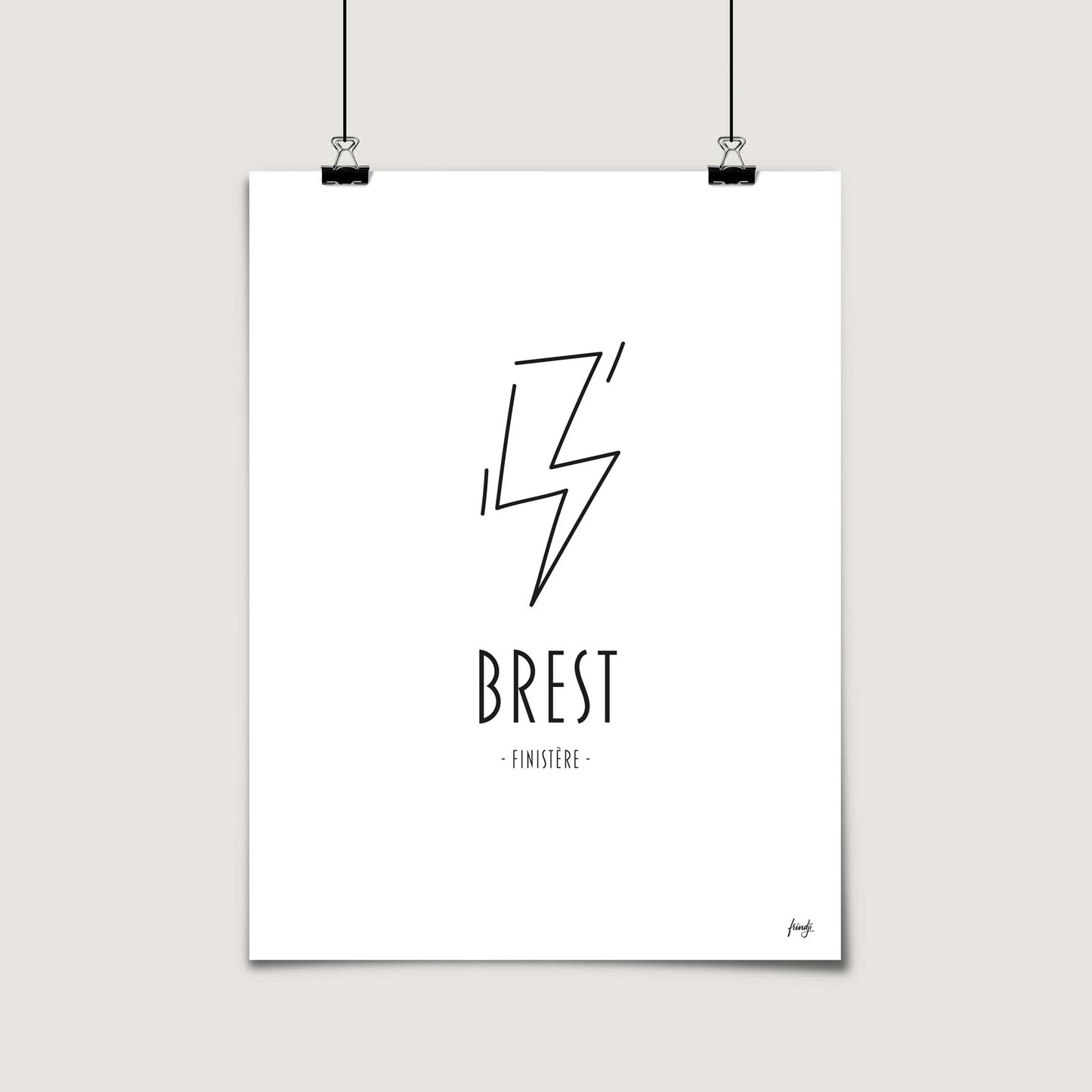 Affiche ville Brest
