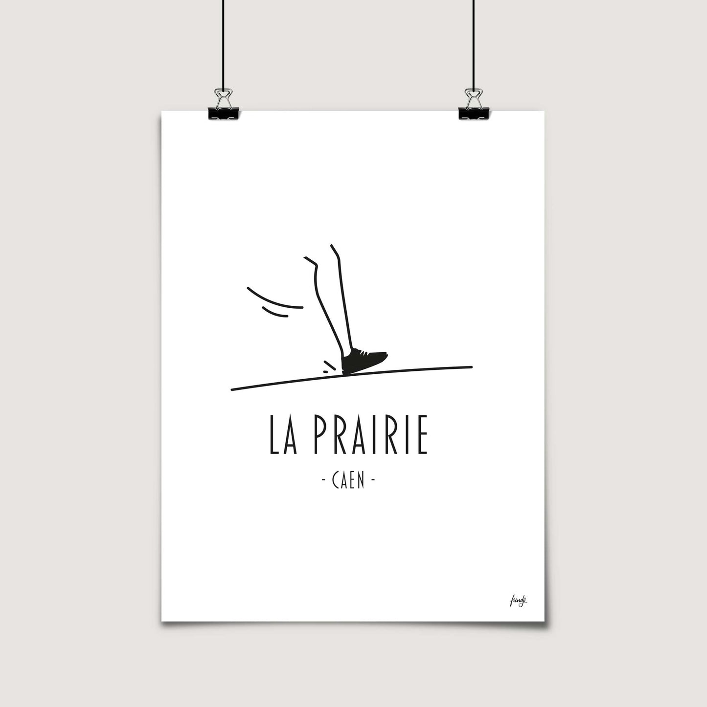 Affiche prairie Caen