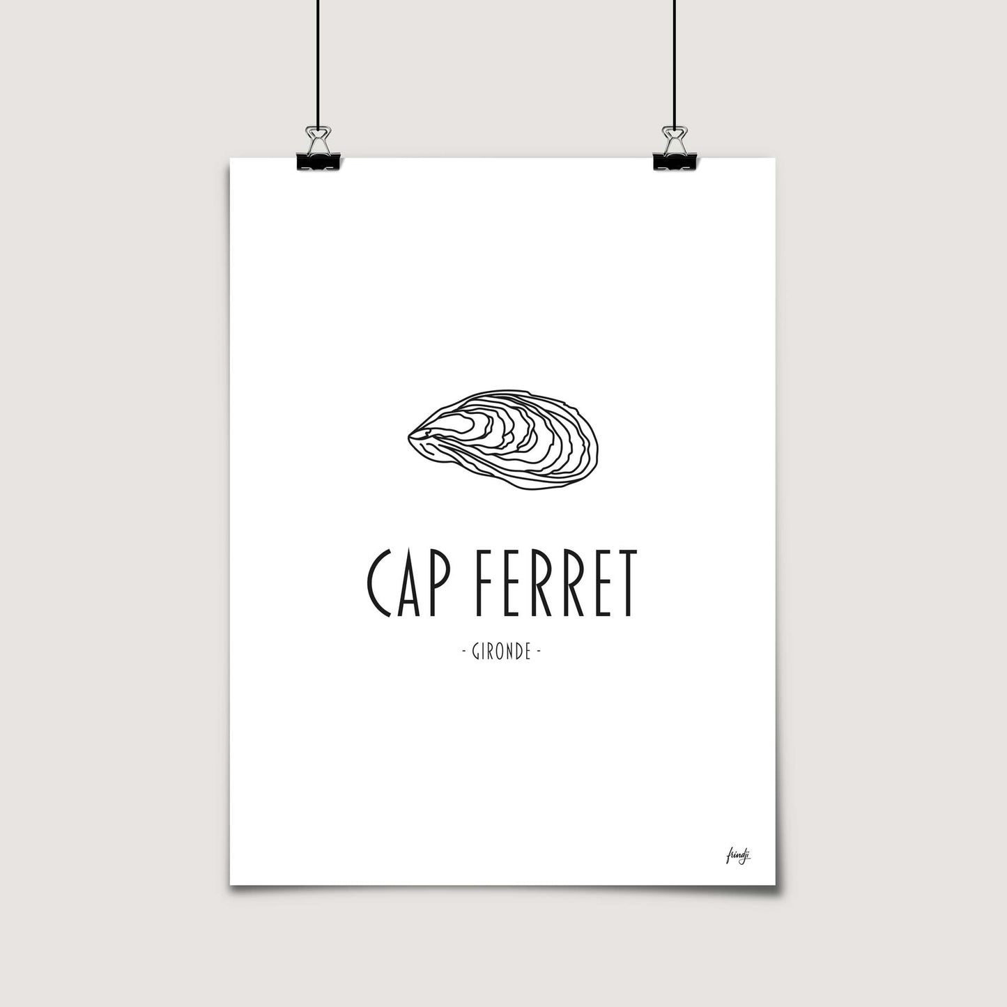 Poster ville Cap Ferret