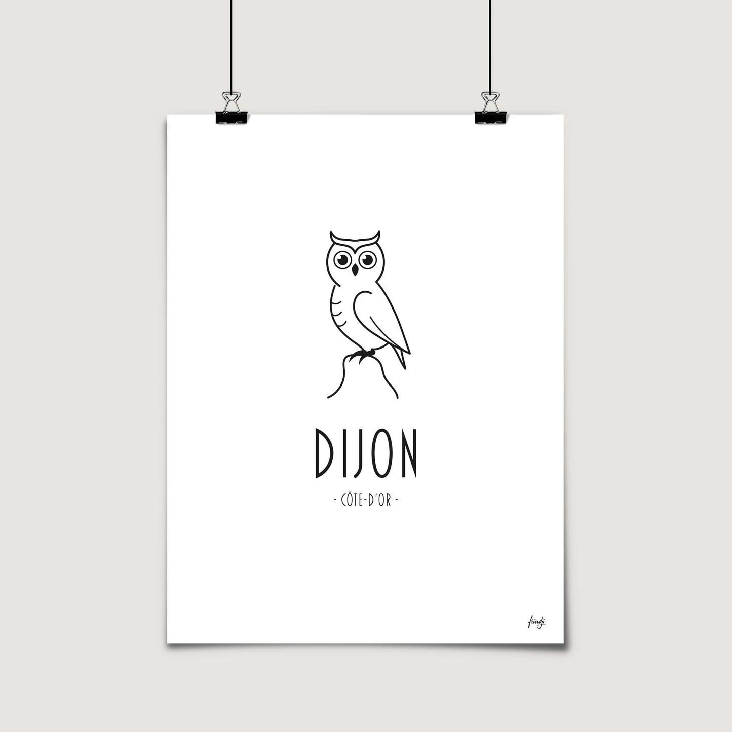 Poster de Dijon en France