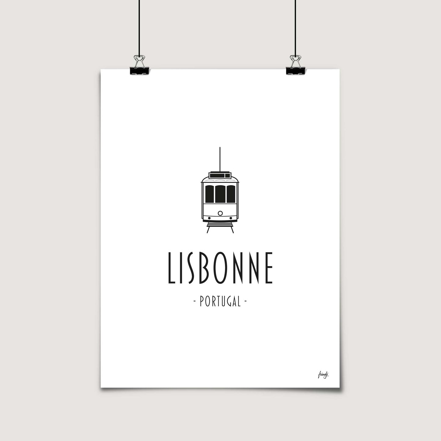 Affiche ville Lisbonne