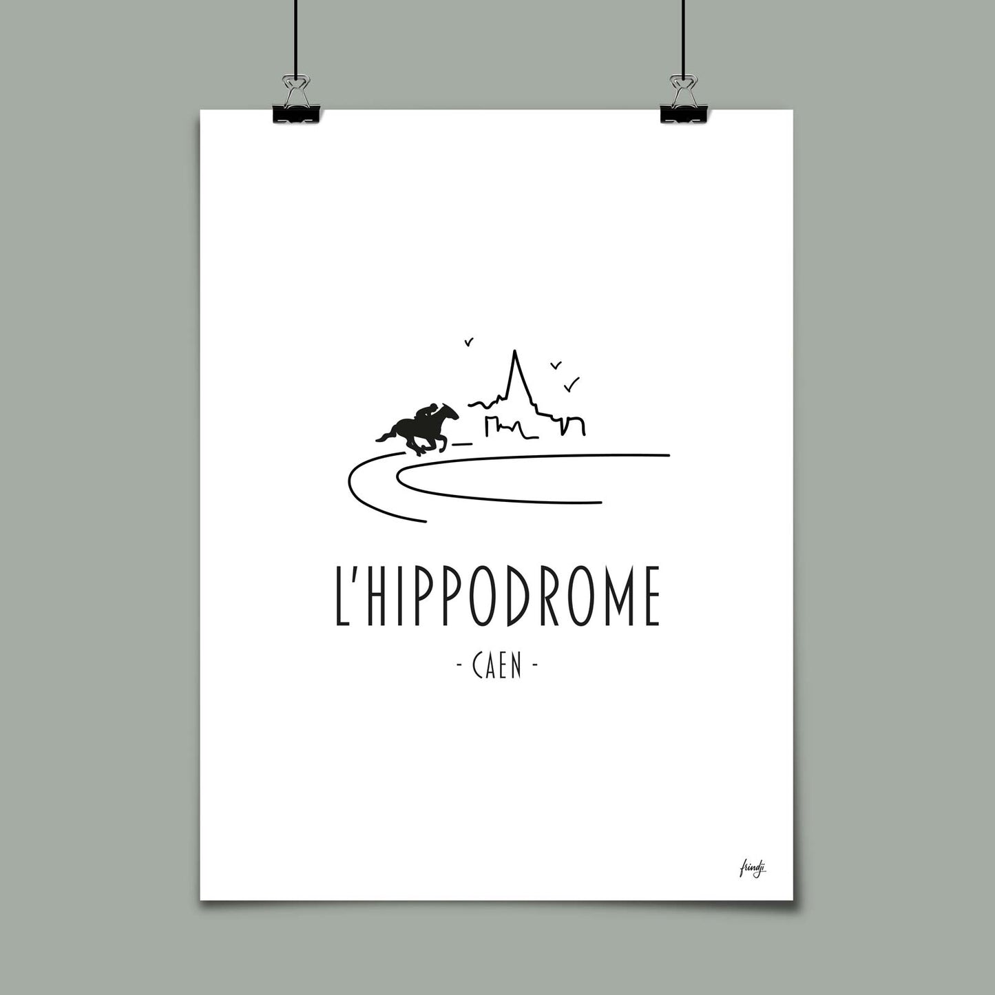 Poster hippodrome de Caen