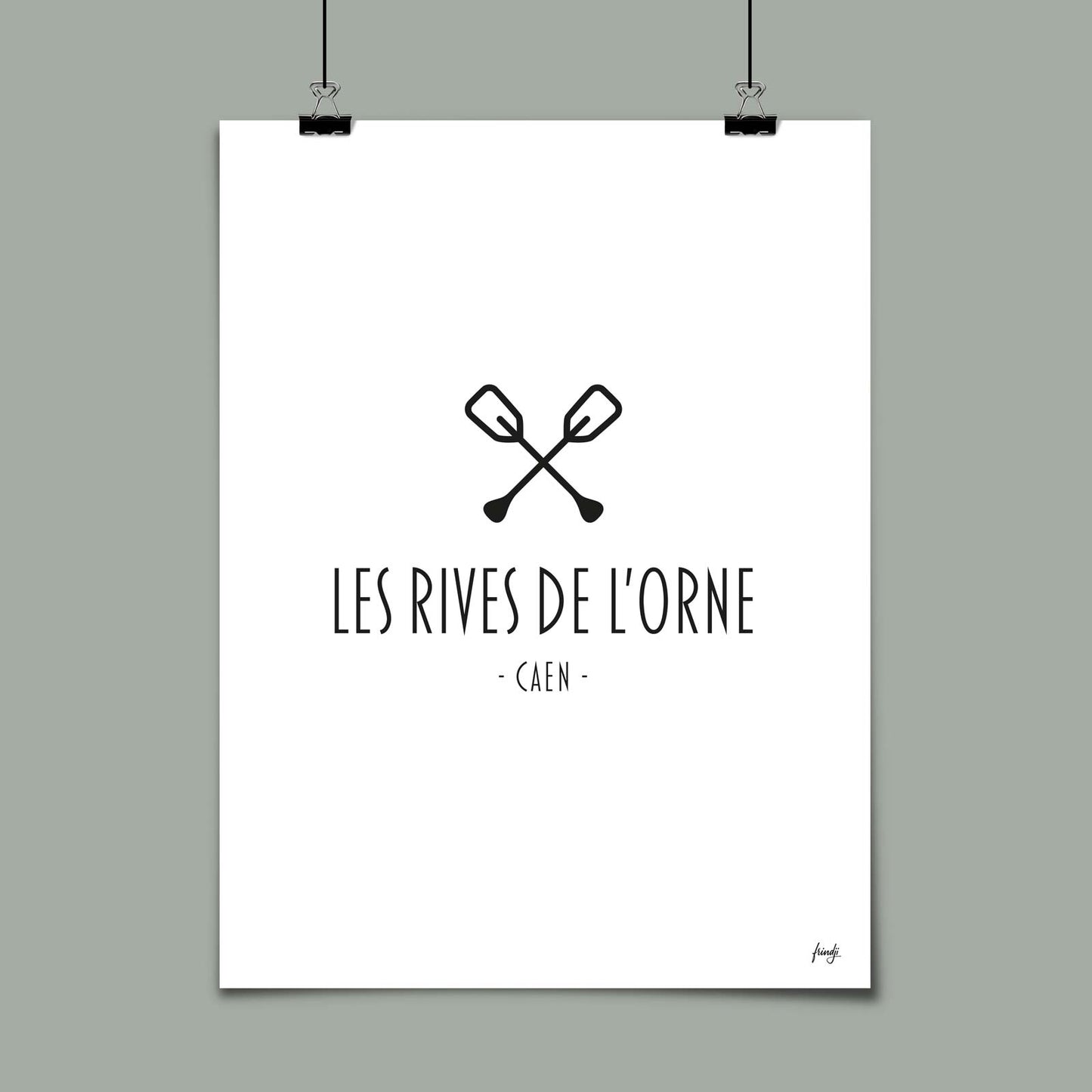 Affiche rives de l'Orne Caen