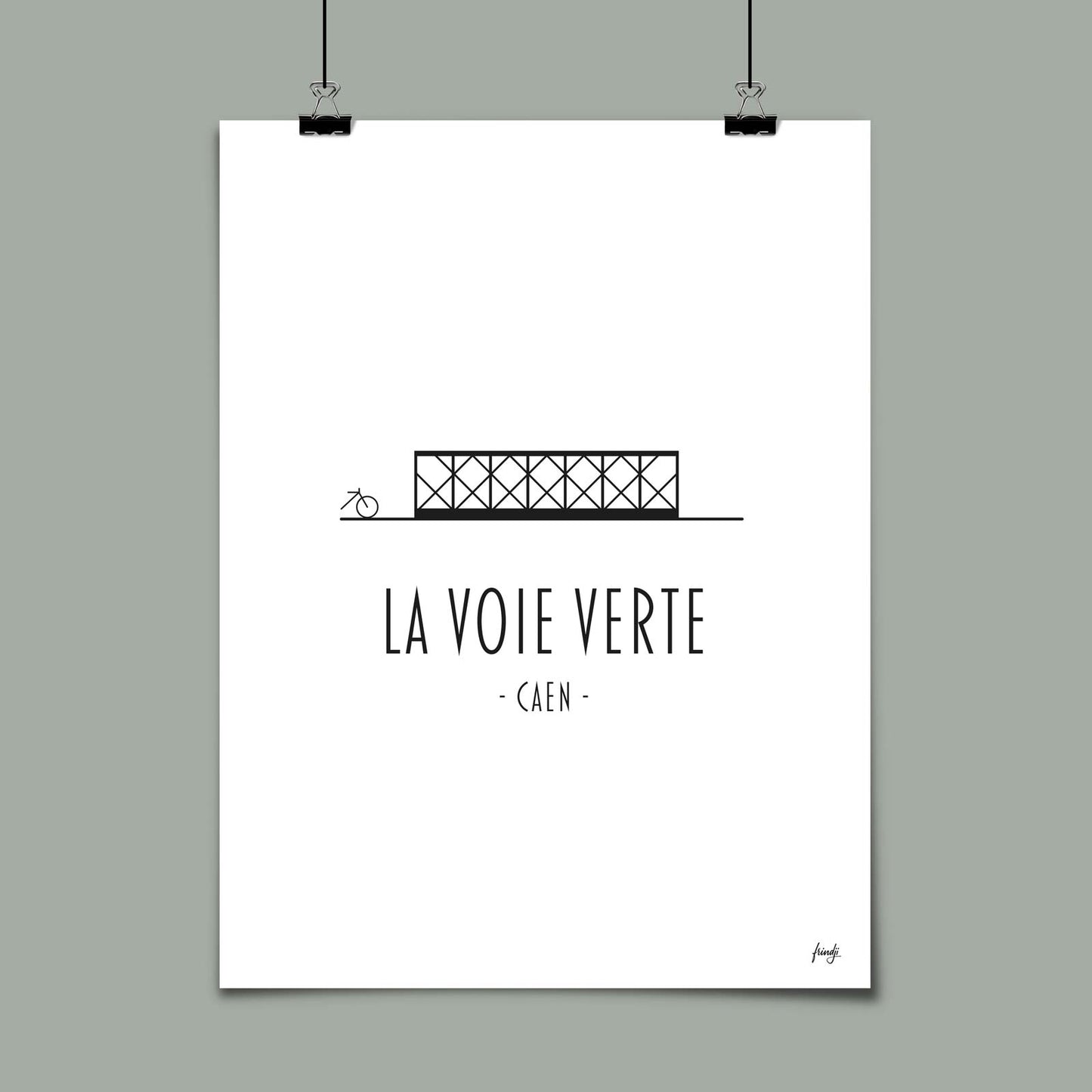 Poster Voie verte Caen