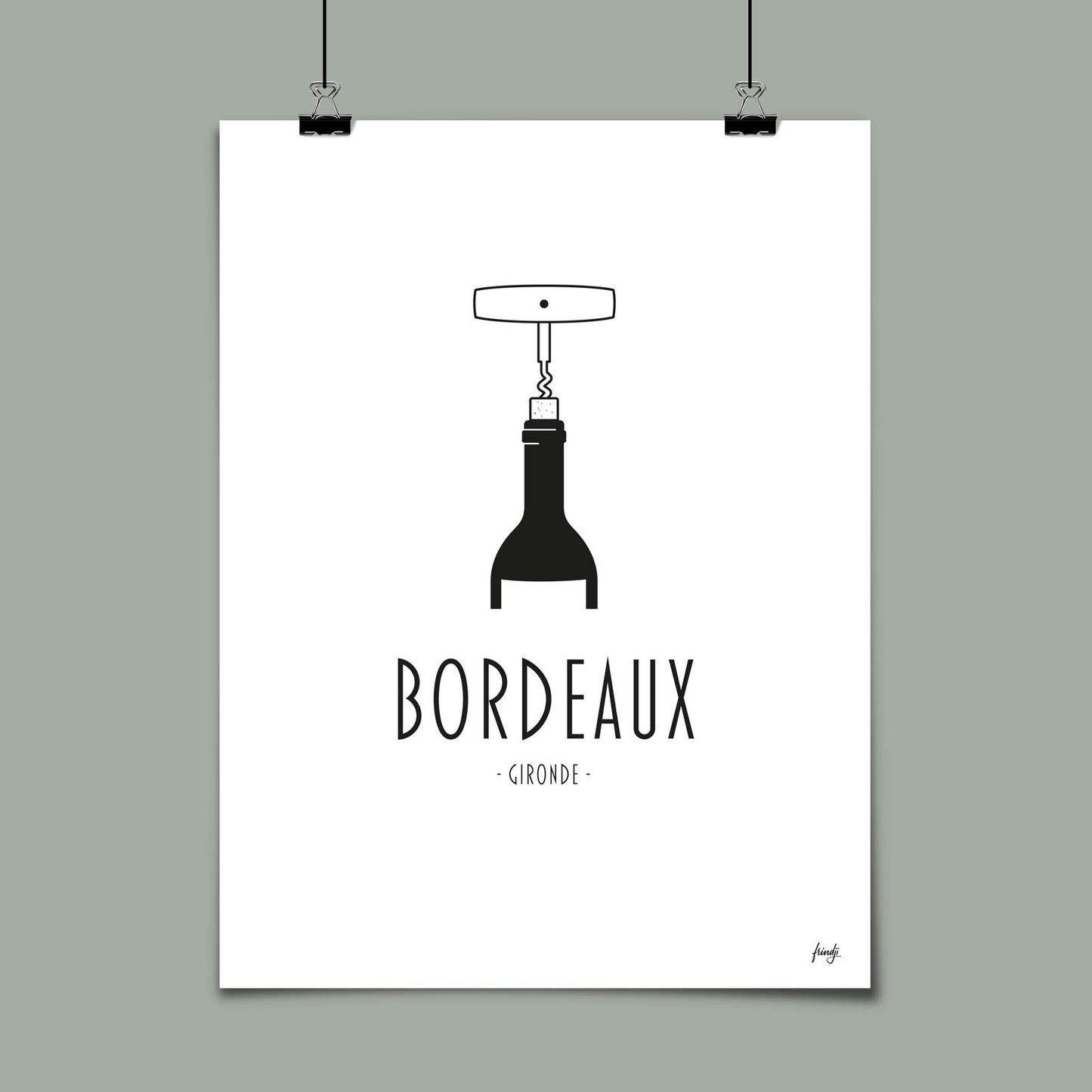 Poster ville Bordeaux
