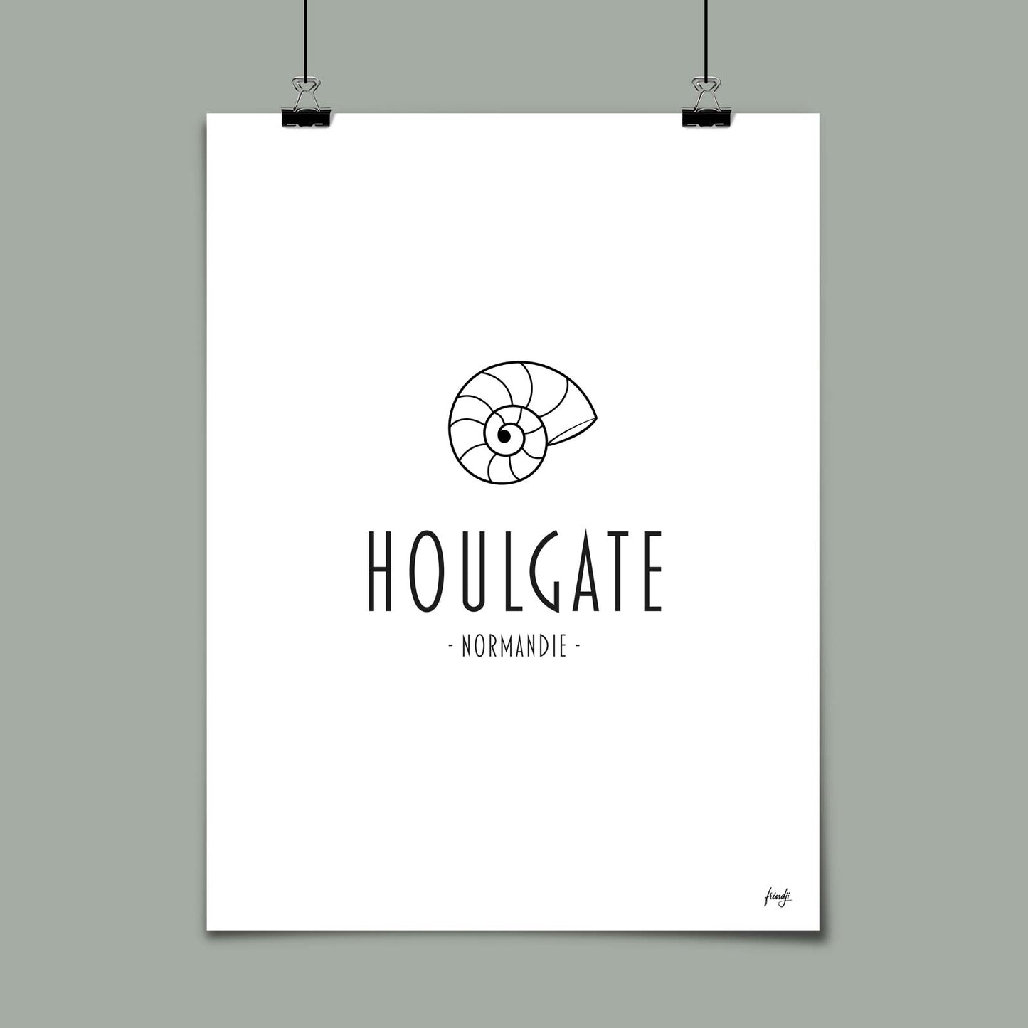 Poster Houlgate Normandie