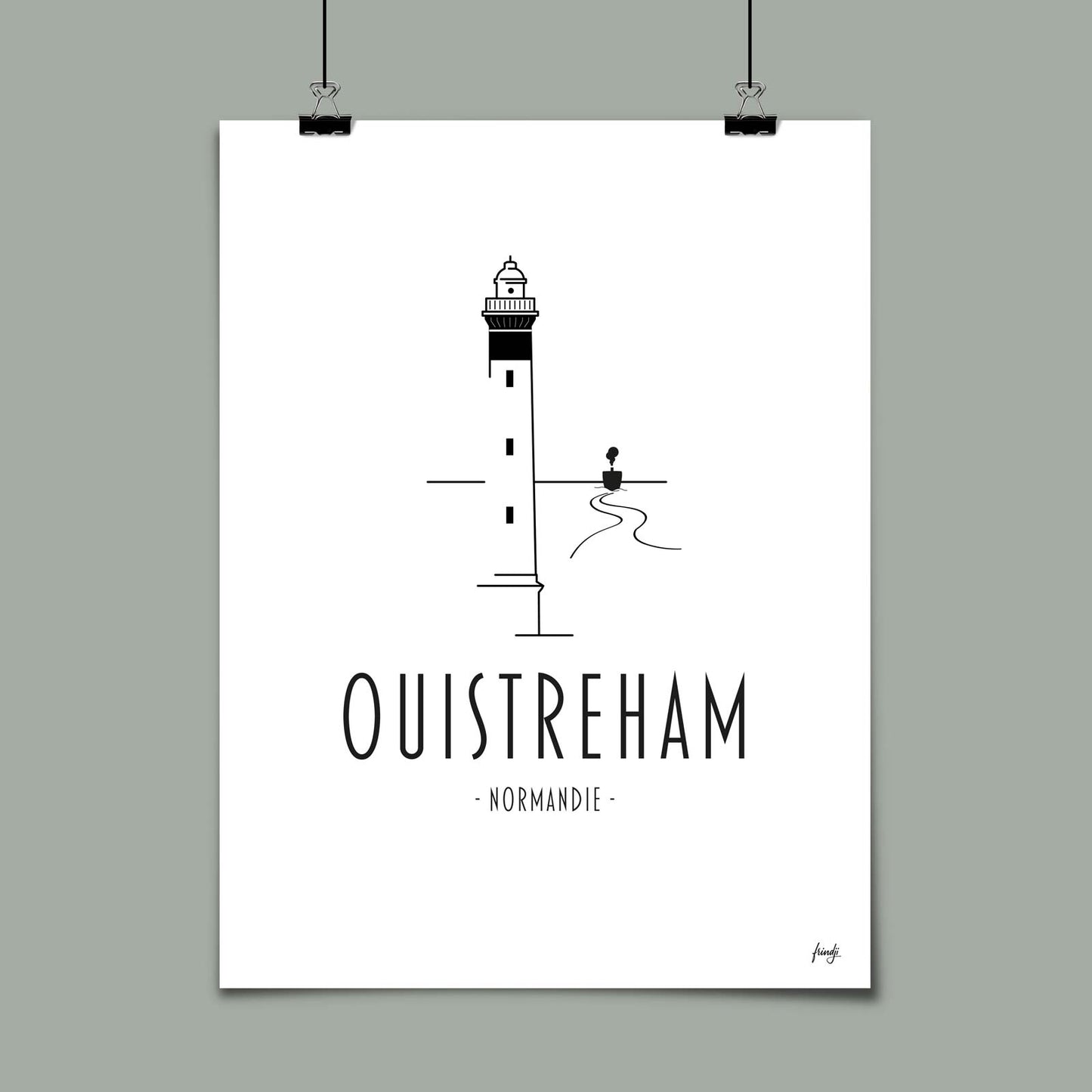 Affiche ville Ouistreham