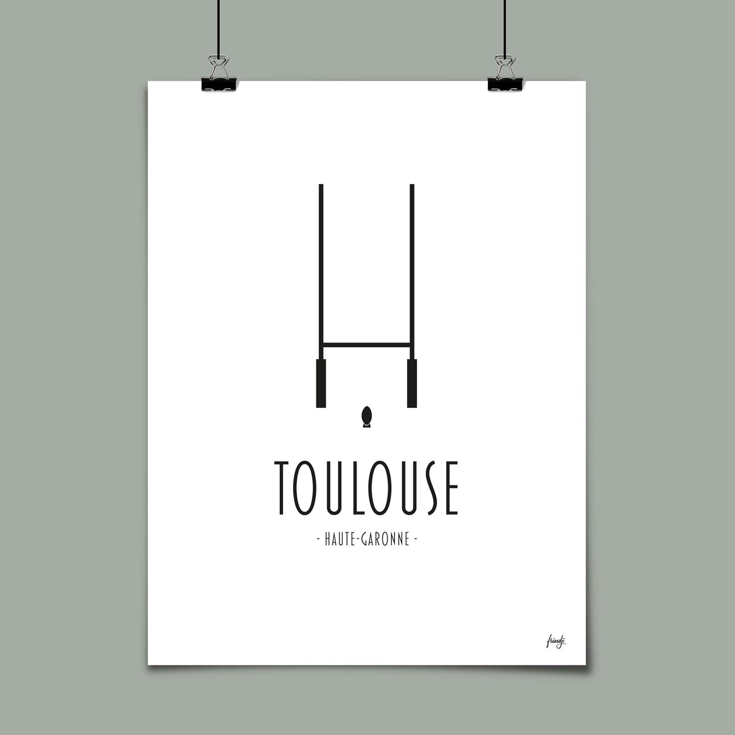 Poster ville Toulouse