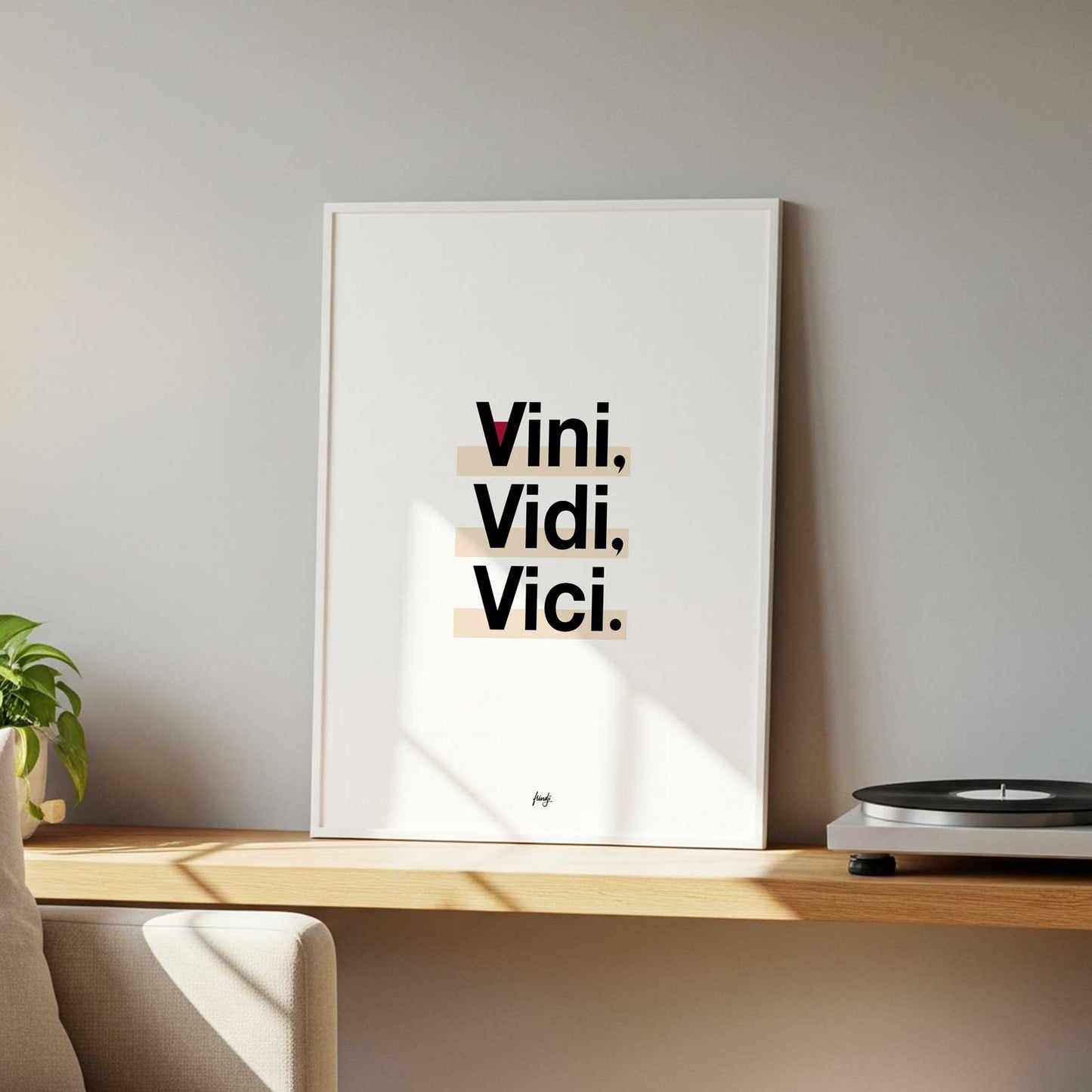 Affiche vini vidi vici